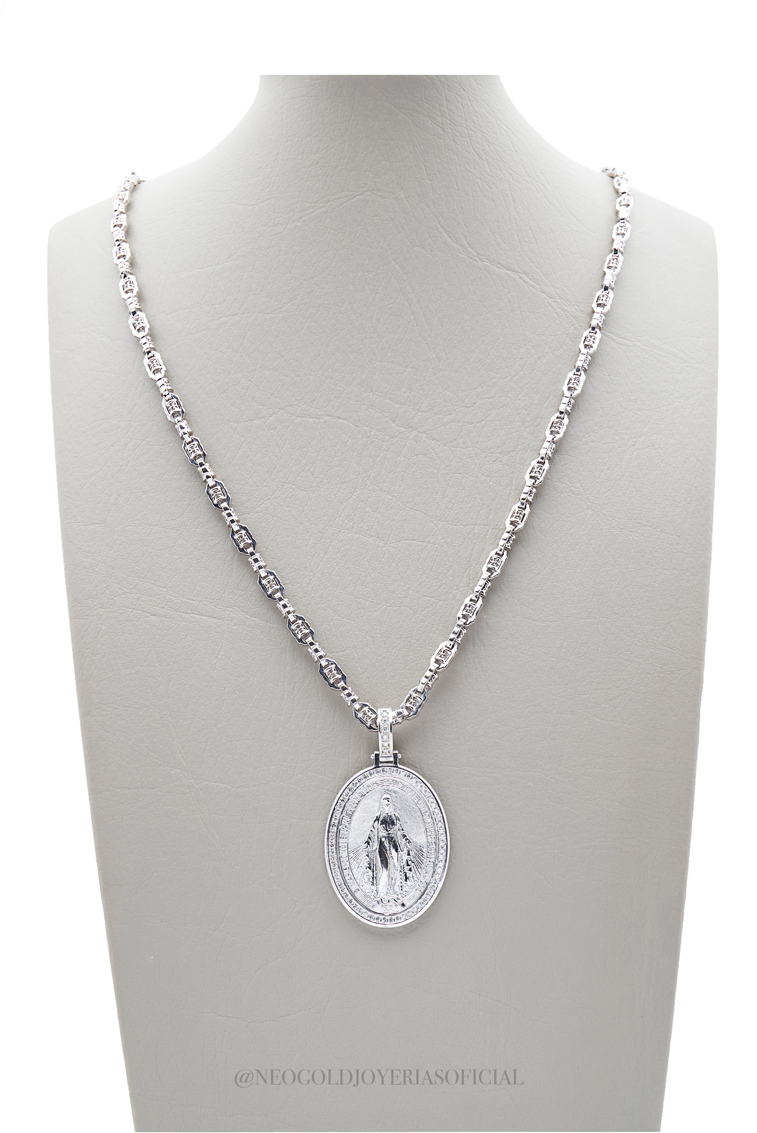 DIJE VIRGEN MILAGROSA OB/ DIAMANTES - REF 009487