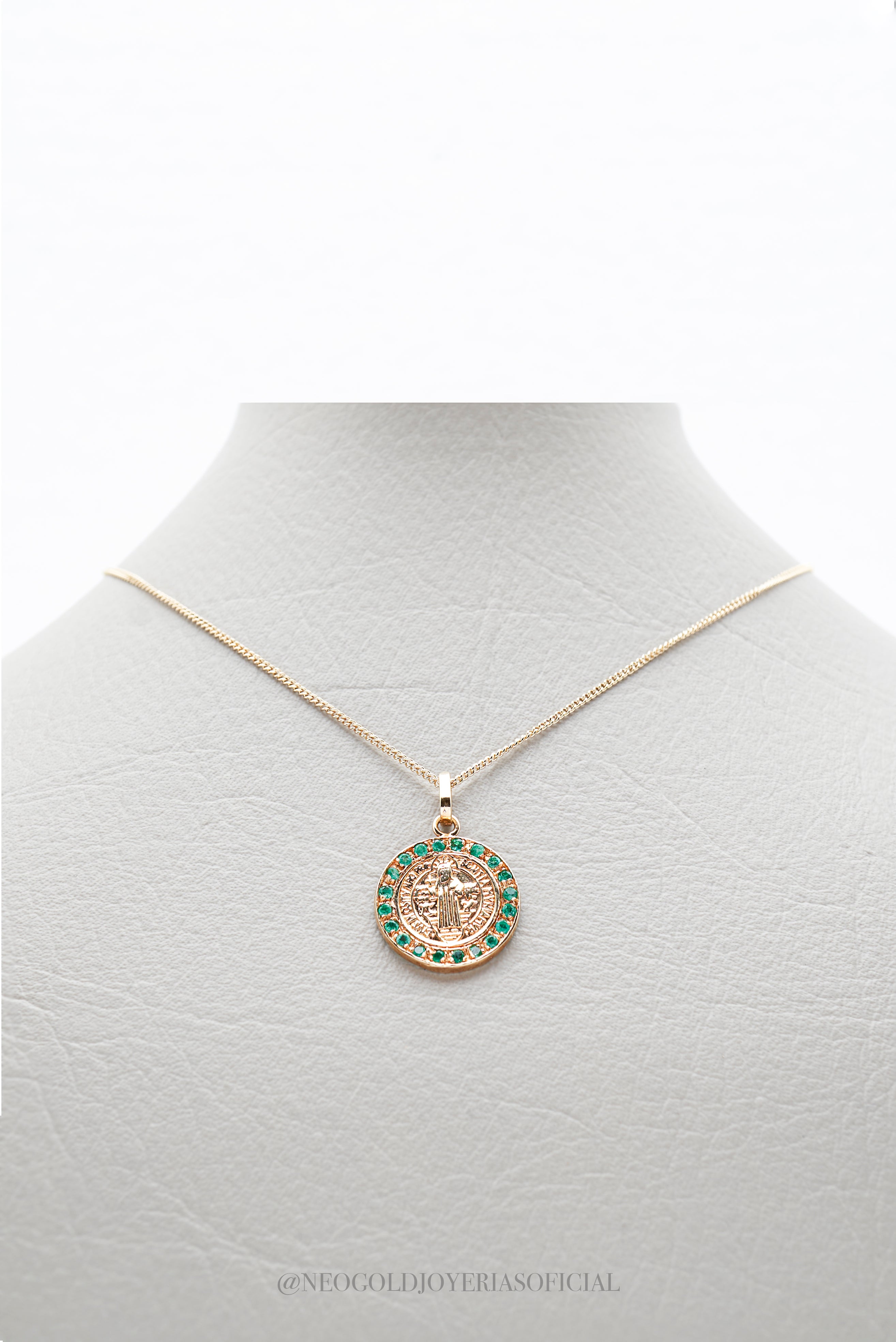 DIJE SAN BENITO OA/ ESMERALDA - REF 010253