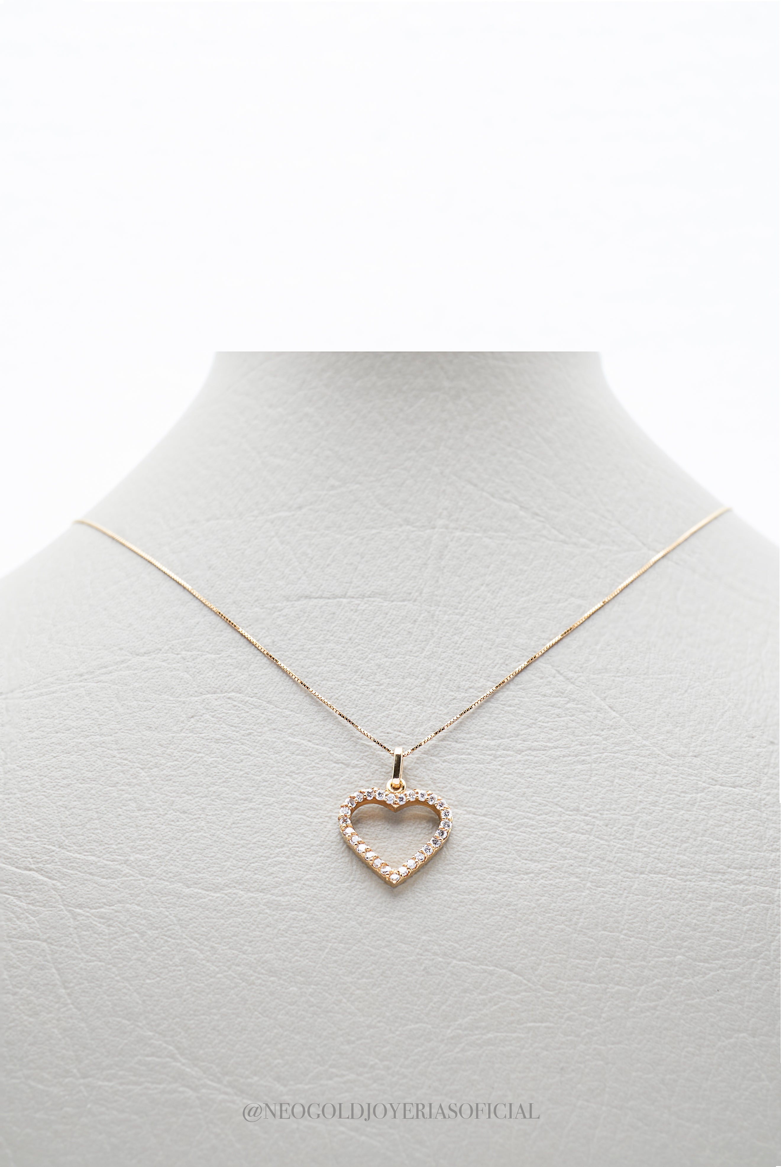DIJE CORAZON OA/ DIAMANTES - REF 010593