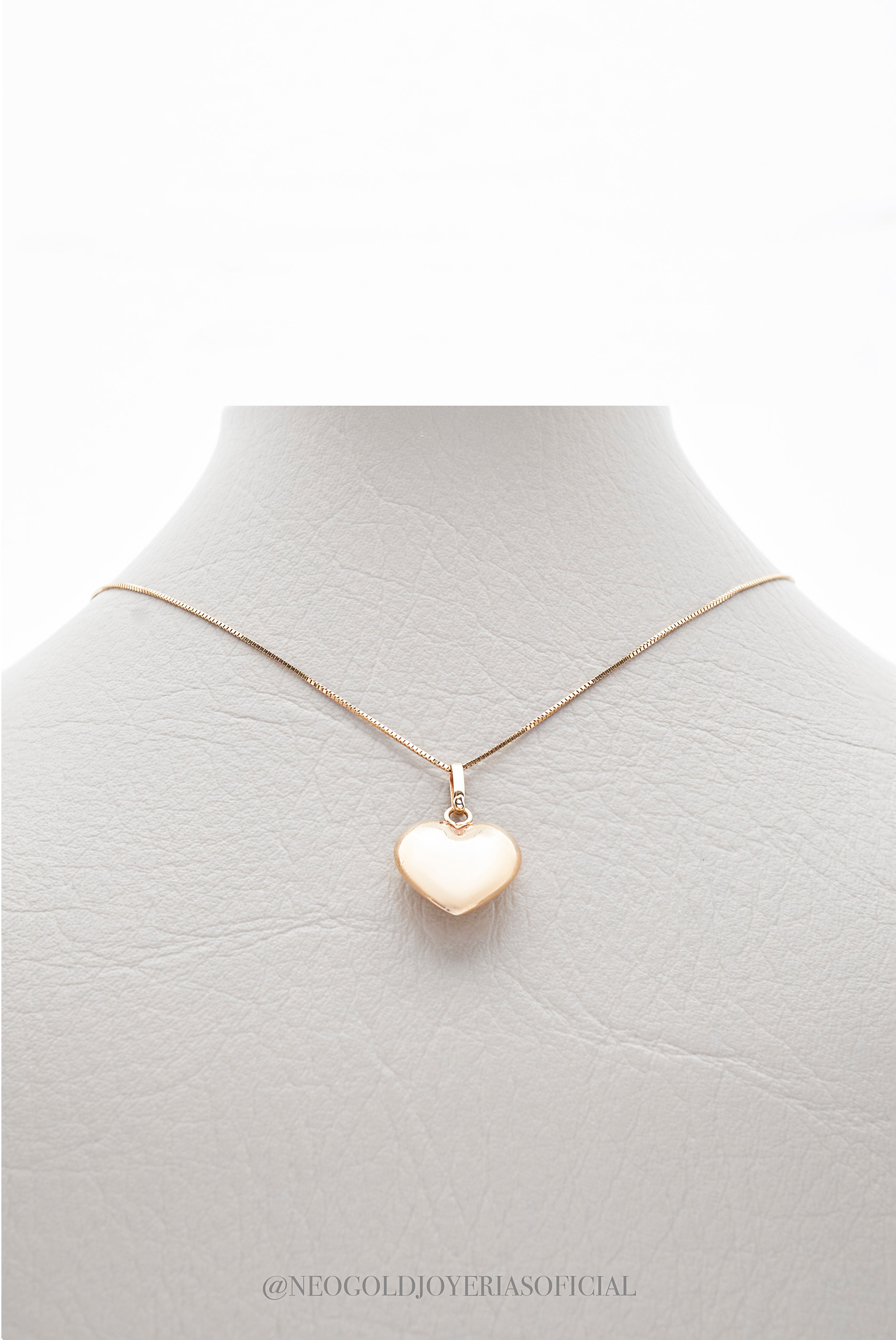 DIJE CORAZON LISO OA - REF 012564