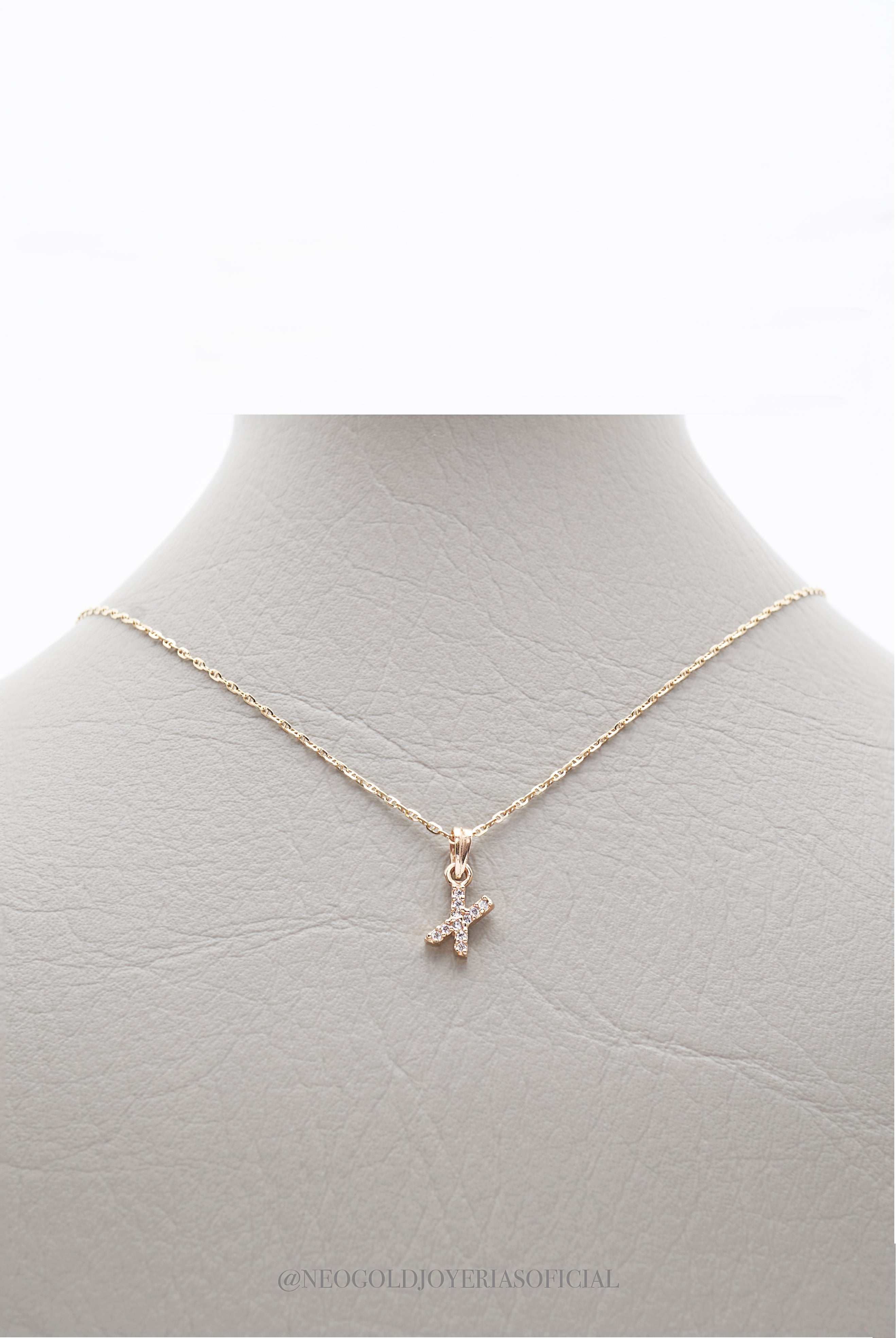 DIJE LETRA X OA/ CIRCONES - REF 012673