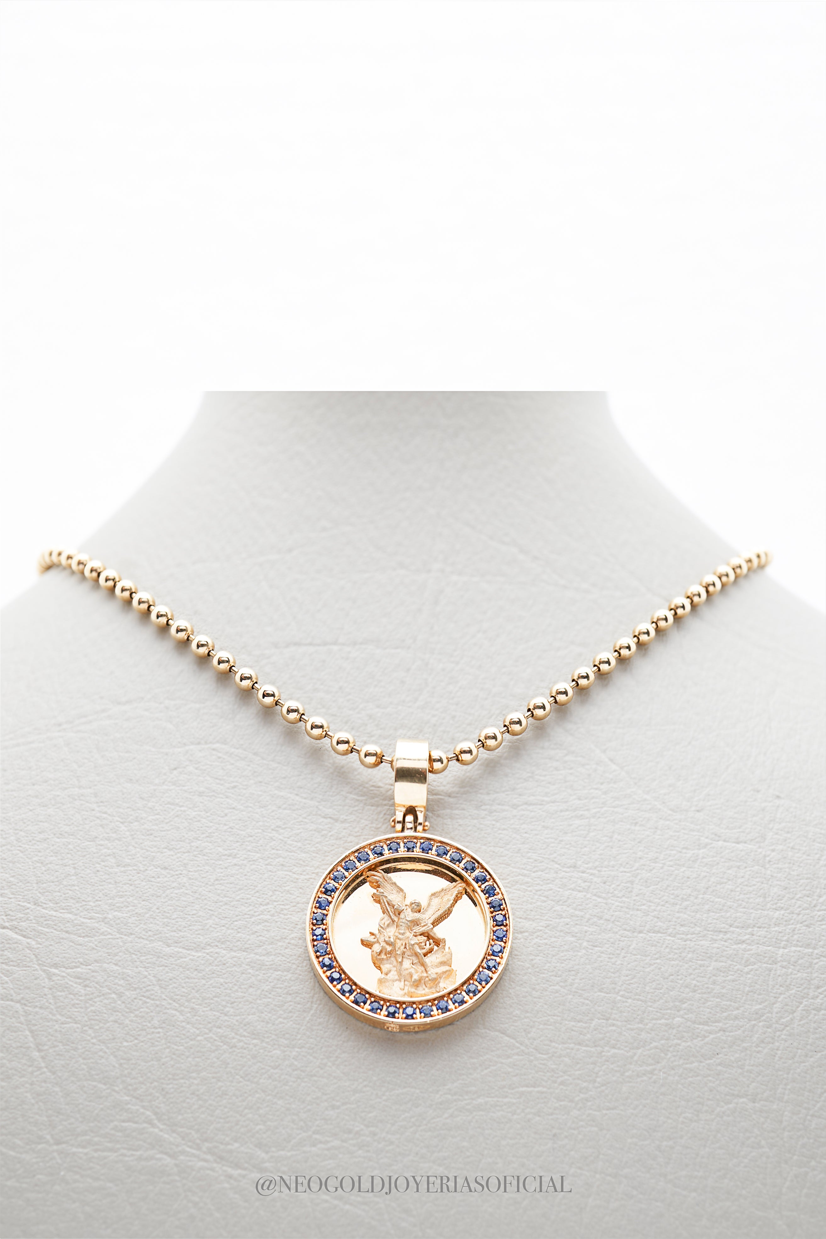 DIJE ARCANGEL SAN MIGUEL OA/ ZAFIRO - REF 013589