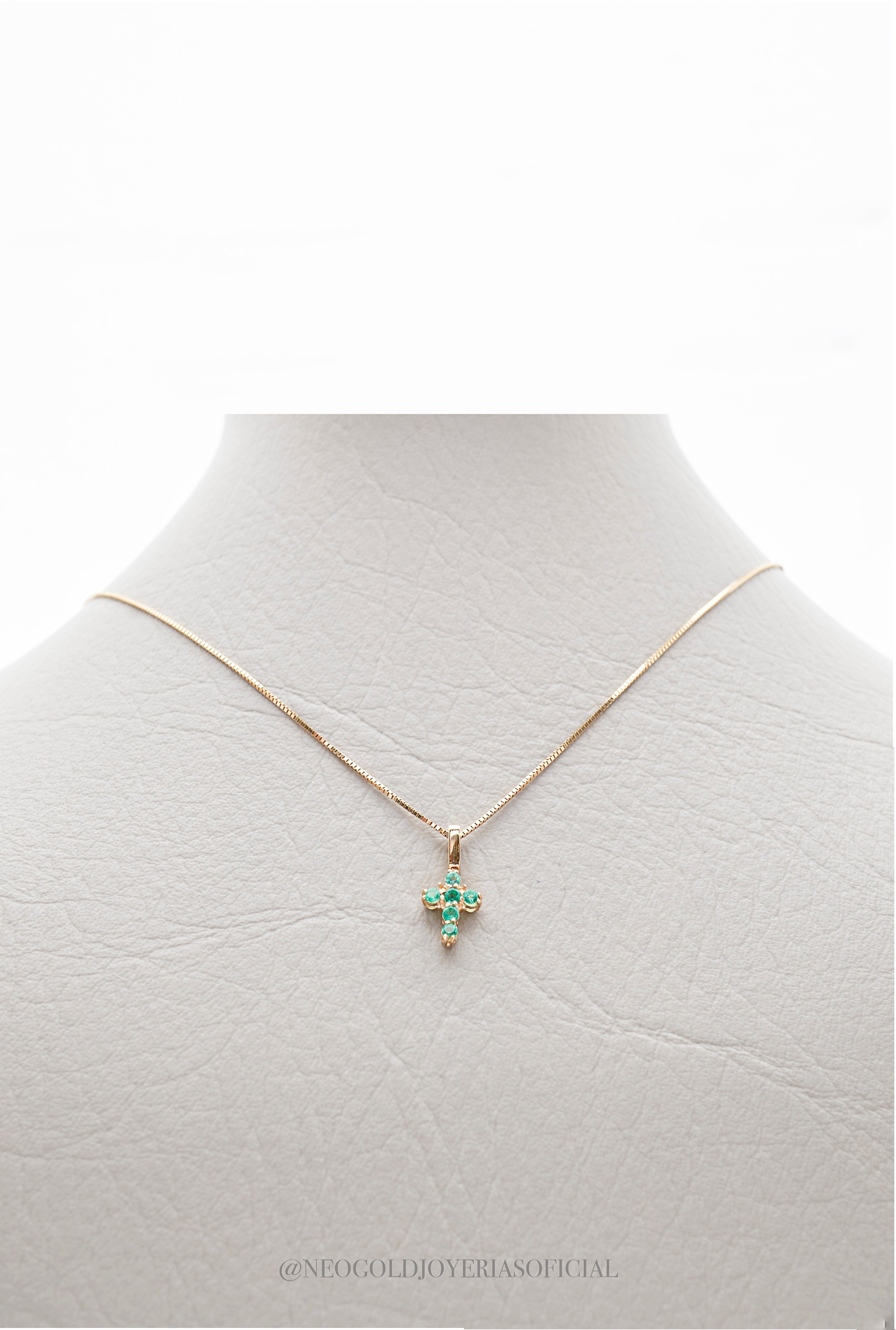 DIJE CRUZ/ ESMERALDA - REF 015020