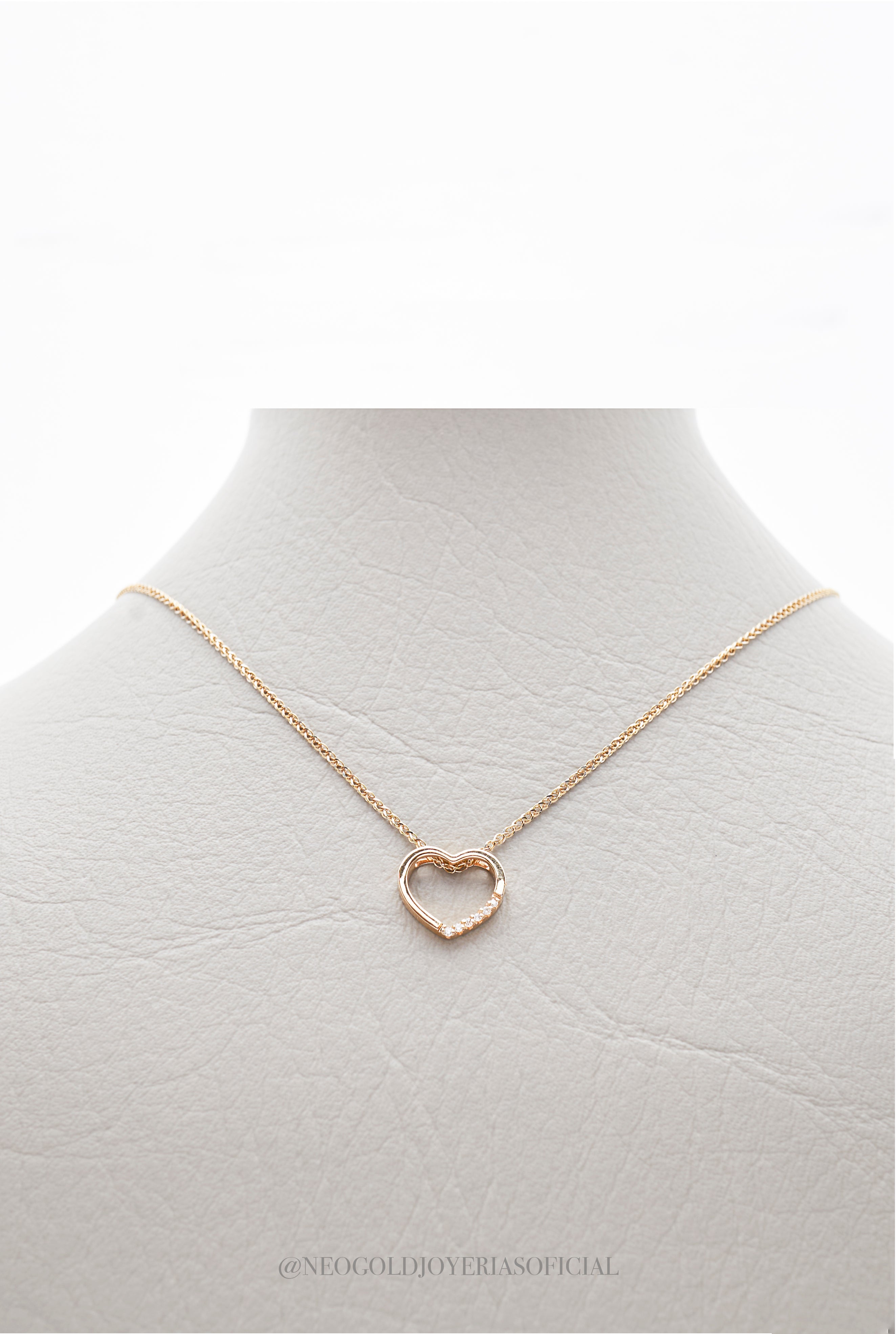 DIJE CORAZON OA/ DIAMANTES - REF 015038