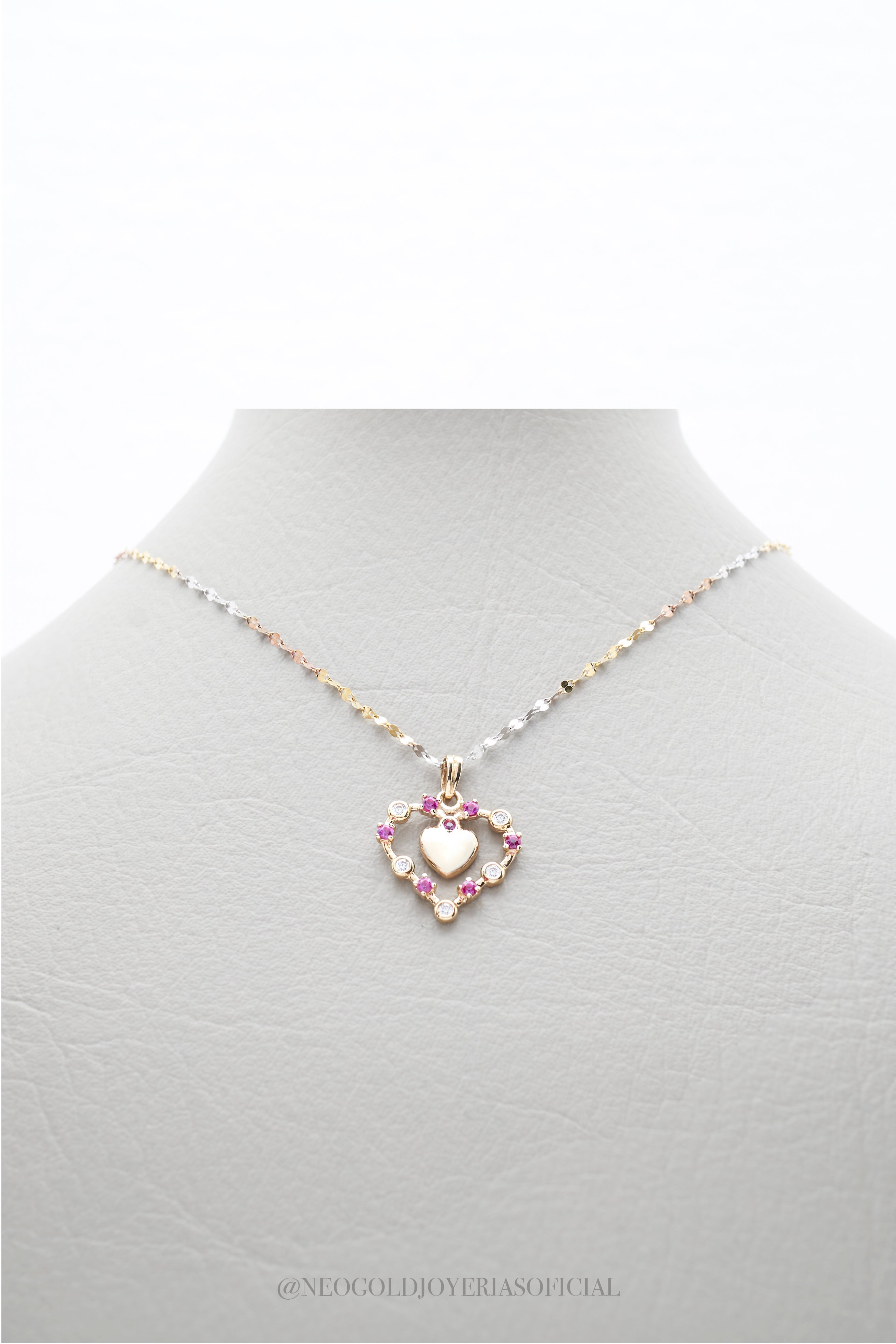 DIJE 2 CORAZONES OA/ CIRCON - REF 015082