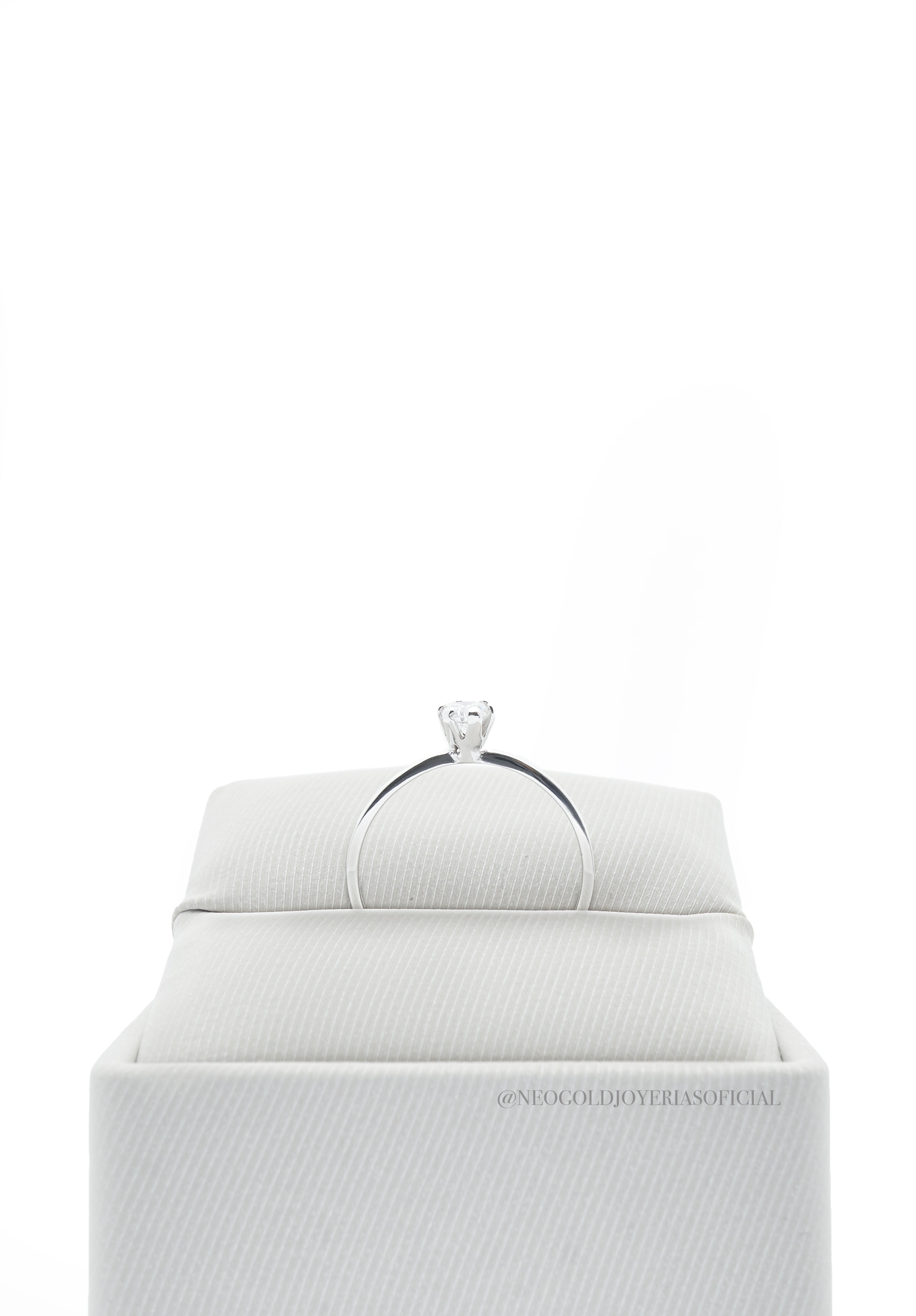 ANILLO SOLITARIO  OB / DIAMANTES - REF 005786