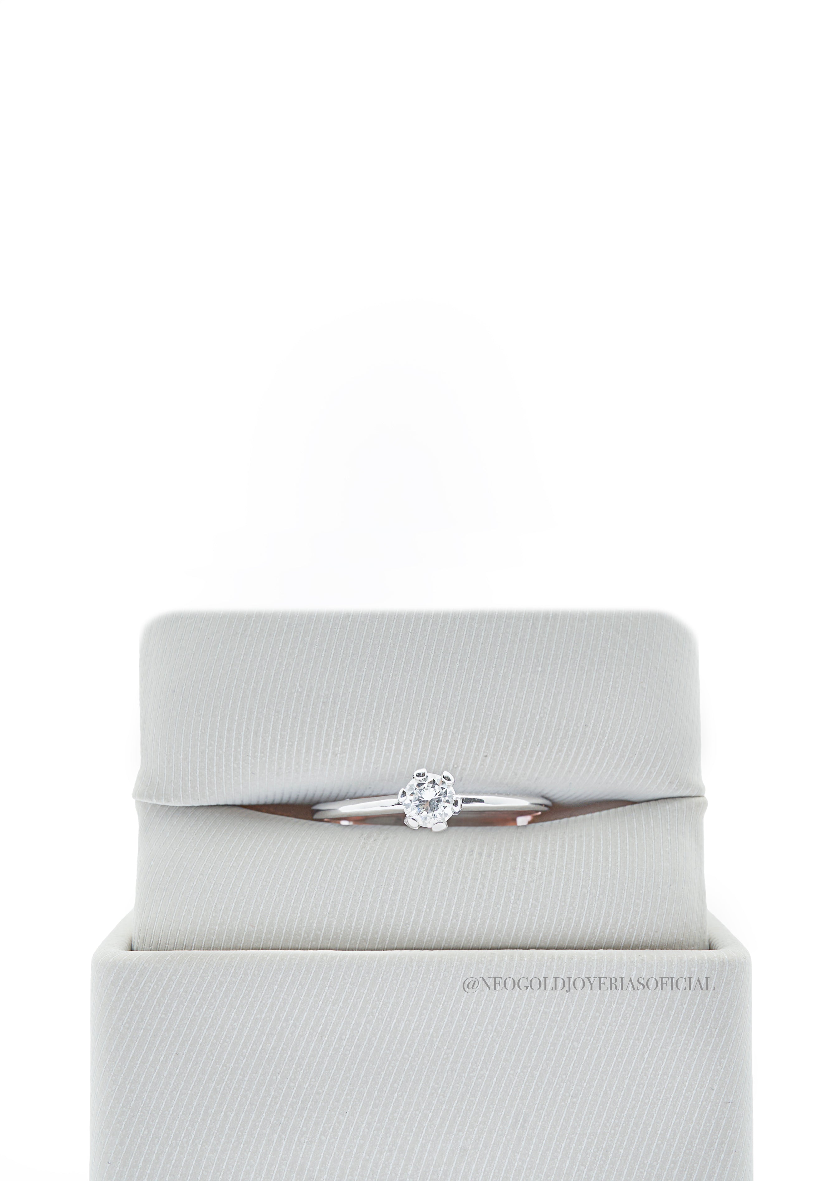 ANILLO SOLITARIO  OB / DIAMANTES - REF 005786