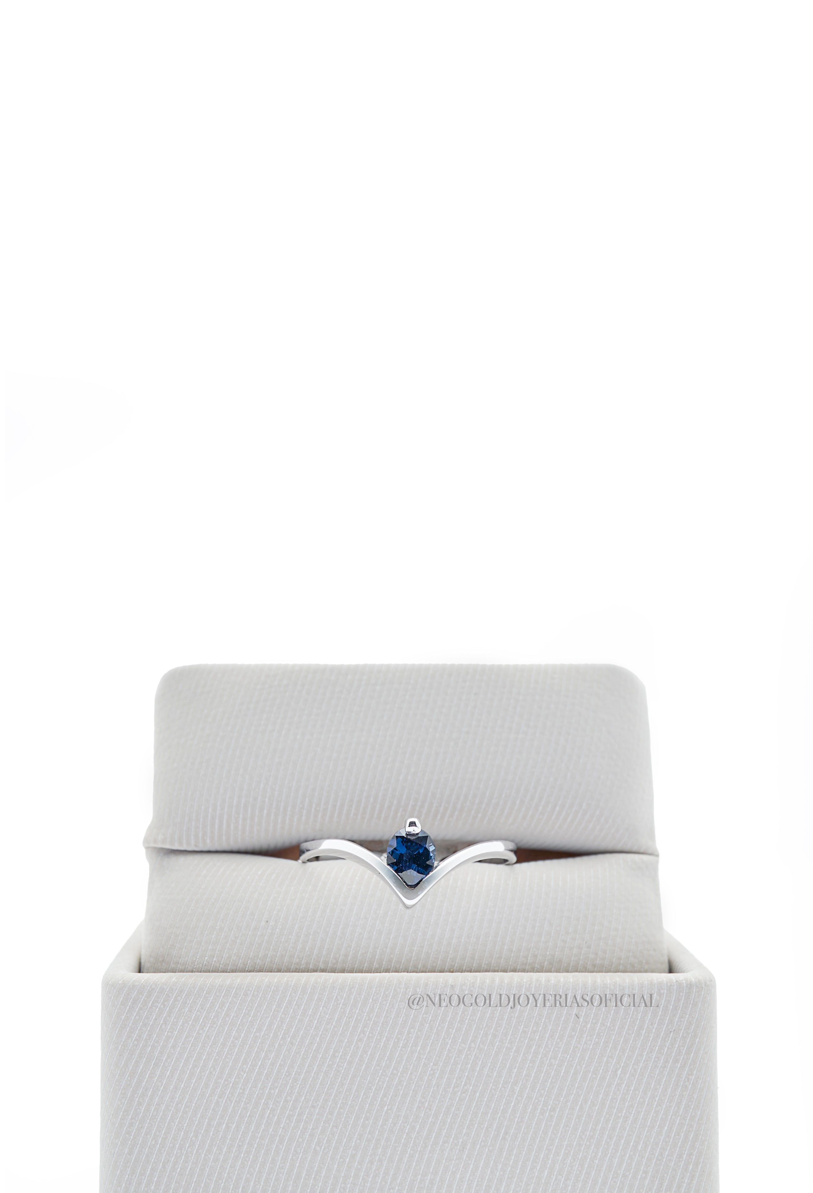 ANILLO OB/ ZAFIRO - REF 006677