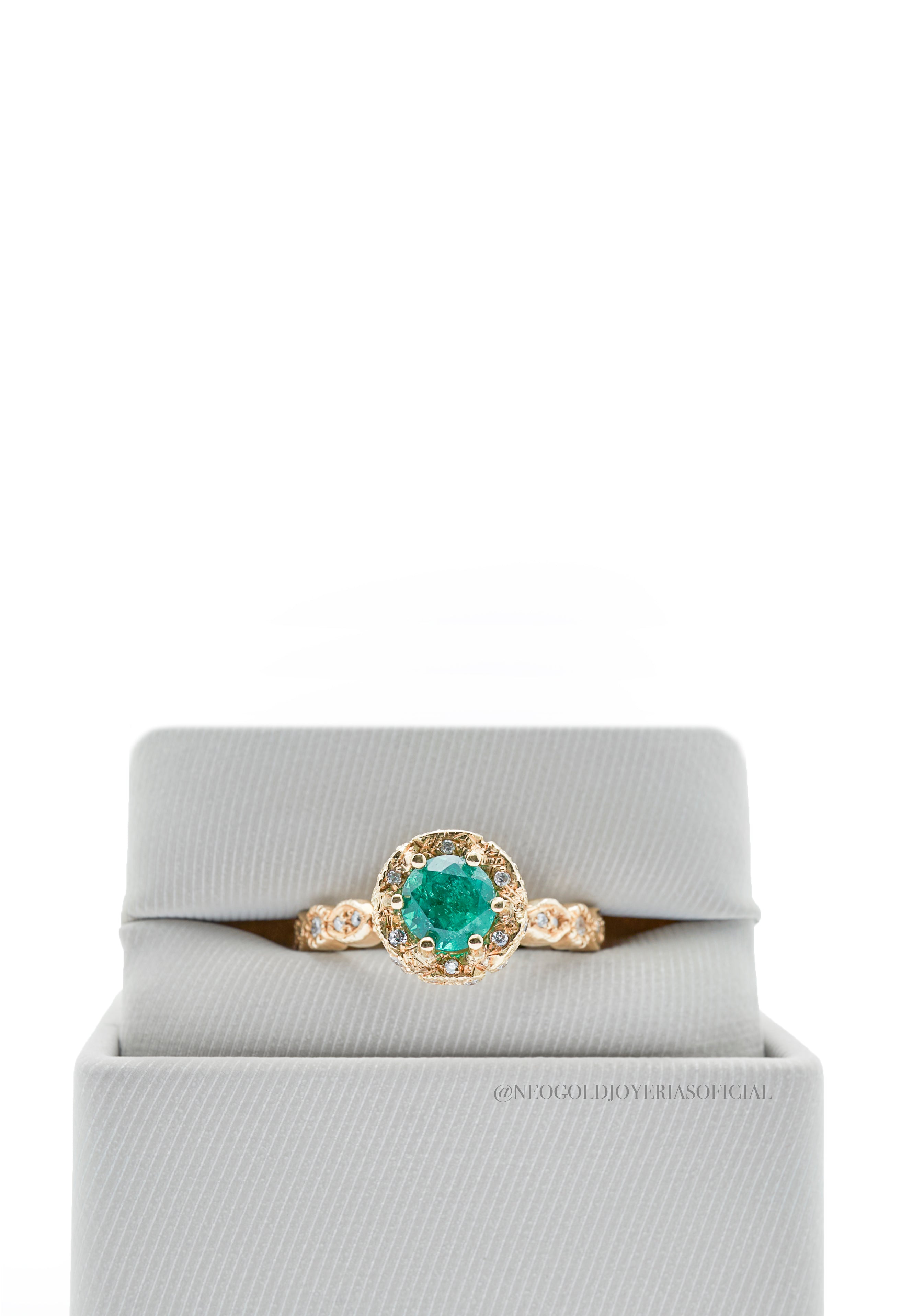 ANILLO OA/ ESMERALDA / DIAMNATES - REF 011095