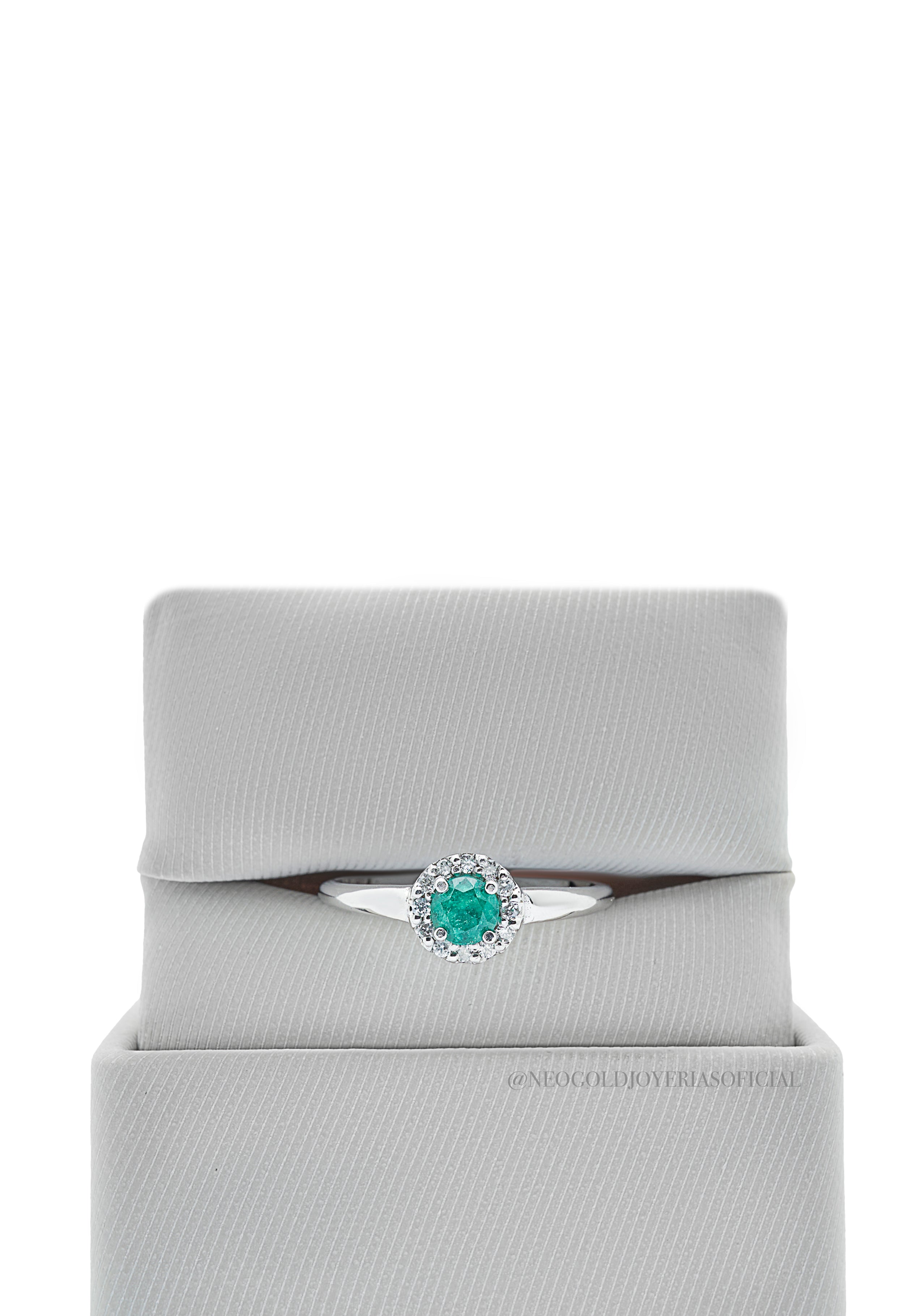 ANILLO OB/ ESMERALDA/ DIAMANTES - REF 011566