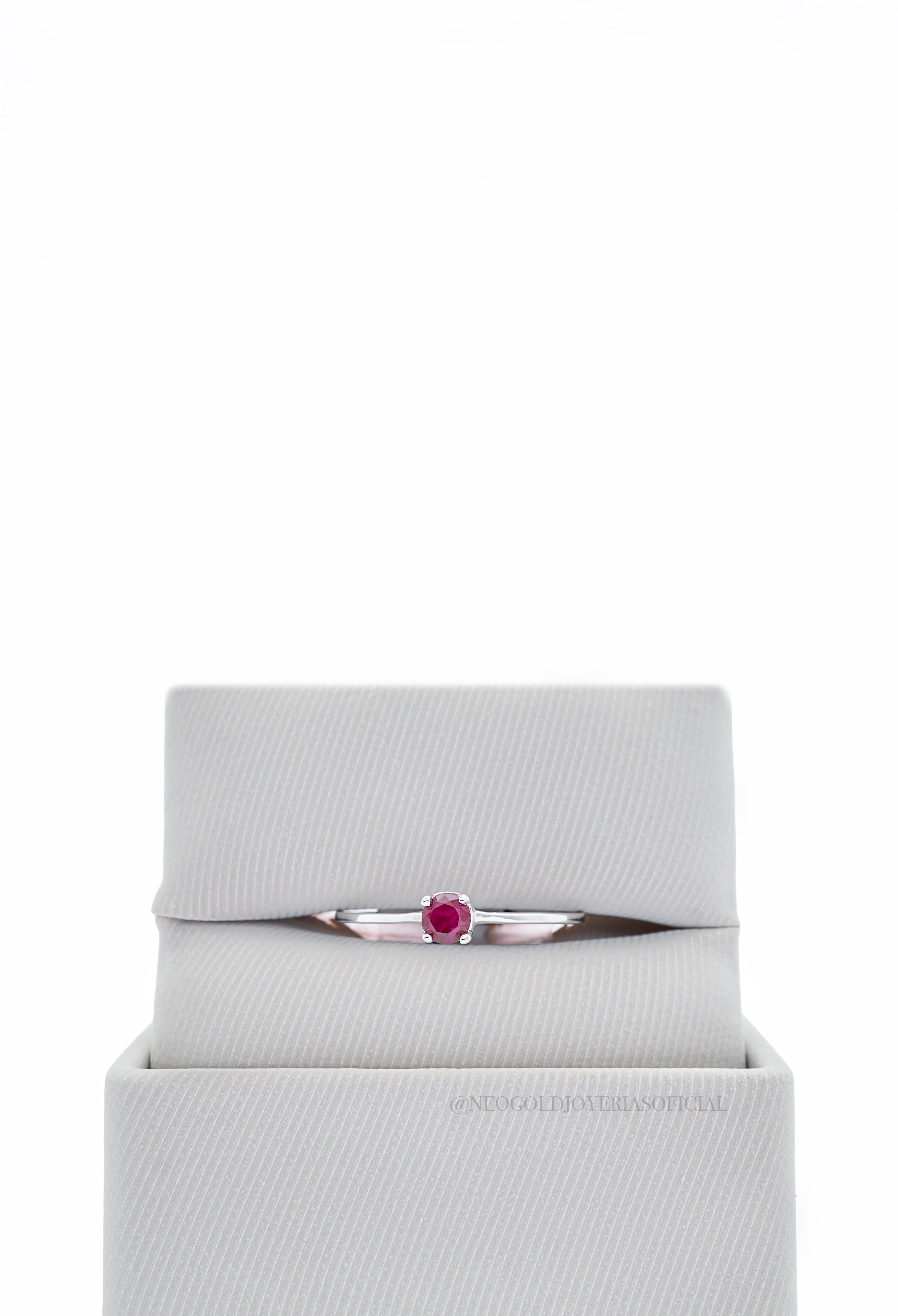 ANILLO OB/ RUBI - REF 011797