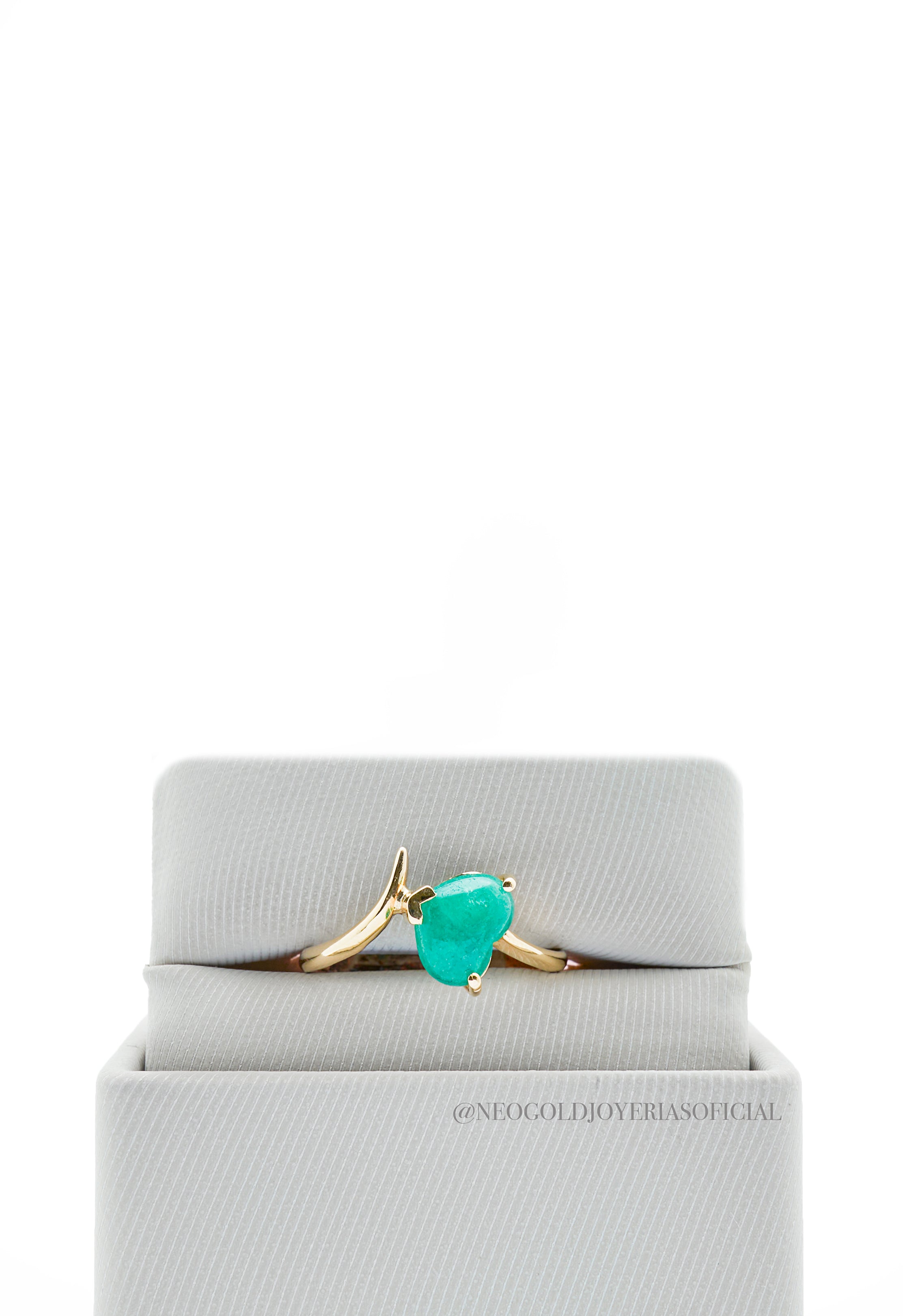 ANILLO OA/ CORAZON ESMERALDA - REF 012065