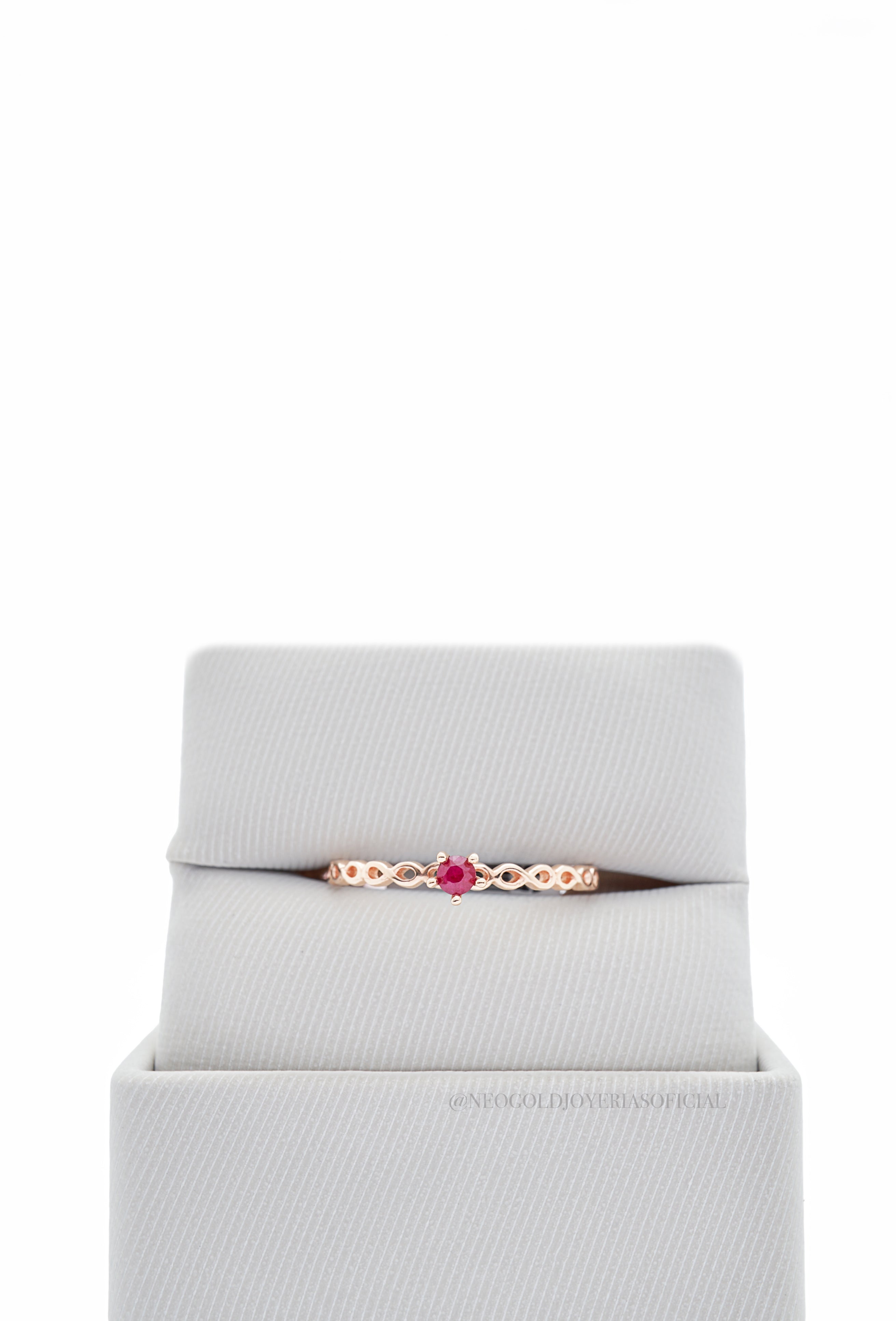 ANILLO OR RUBI - REF 012155