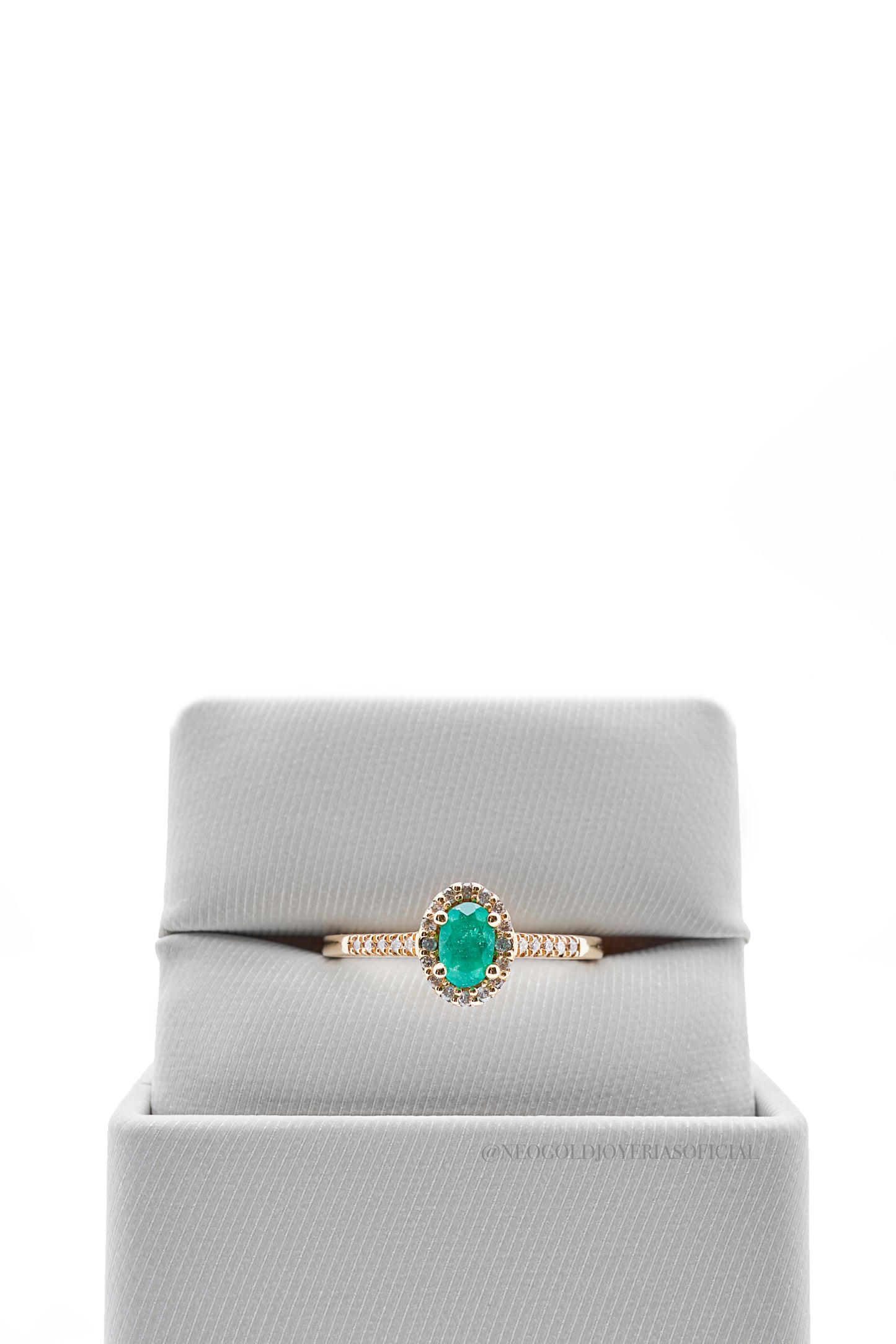 ANILLO OA/ ESMERALDA/ DIAMANTES - REF 012336