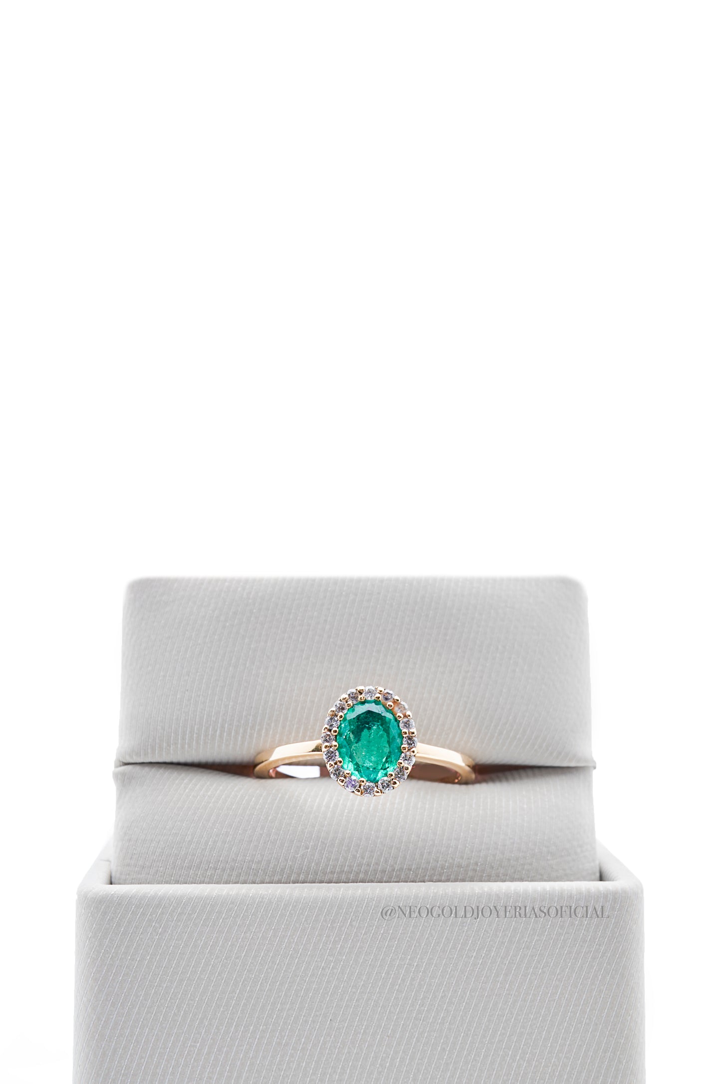 ANILLO OA/ ESMERALDA/ DIAMANTES - REF 012340