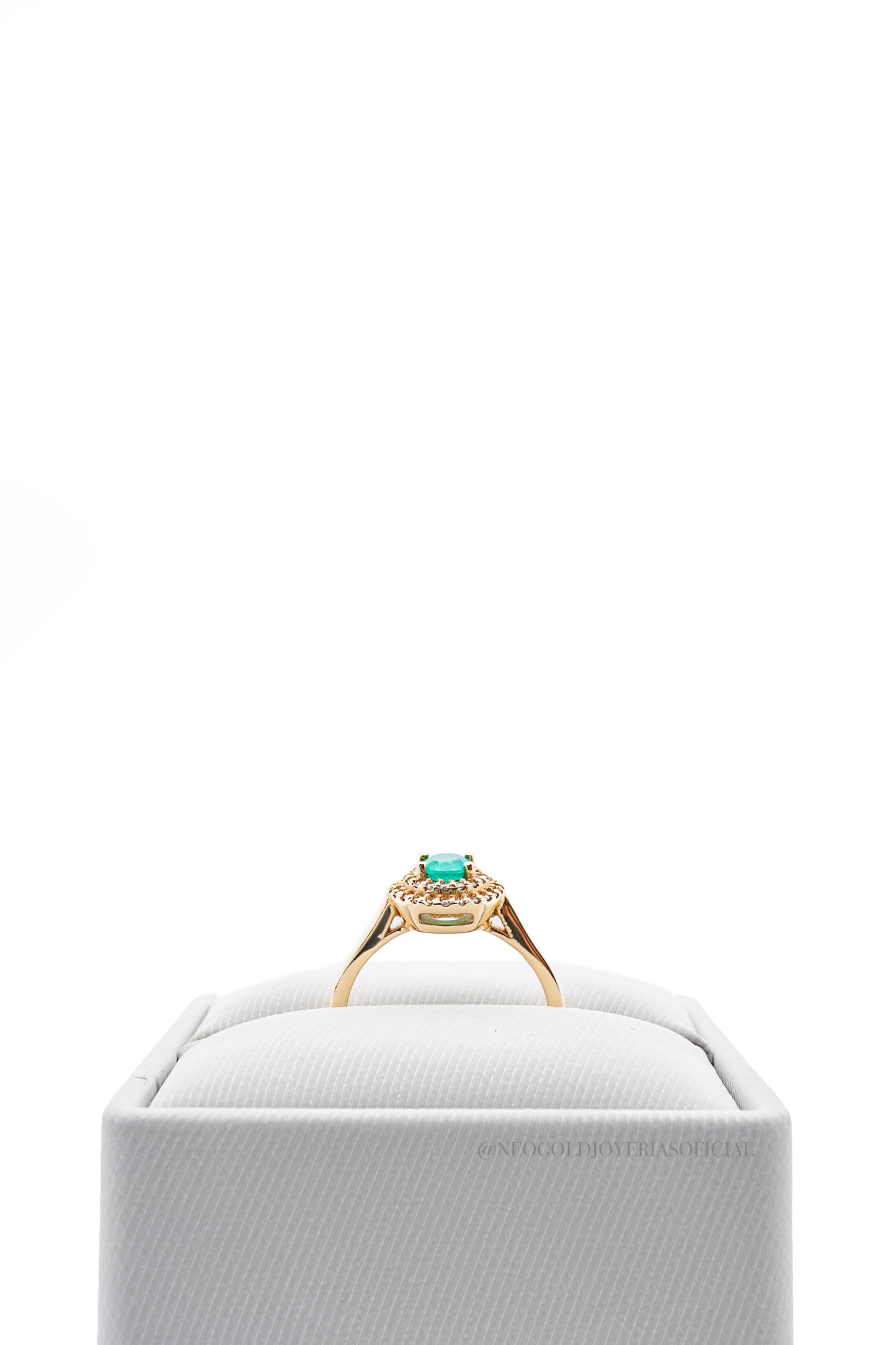ANILLO OA/ ESMERALDA/ DIAMANTES - REF 012444