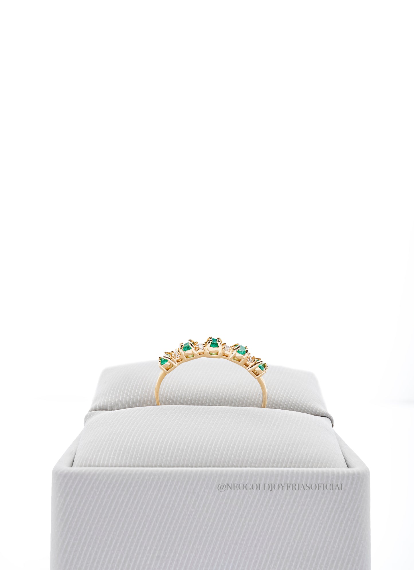 ANILLO OA / ESMERALDA/ DIAMANTES - REF 012471