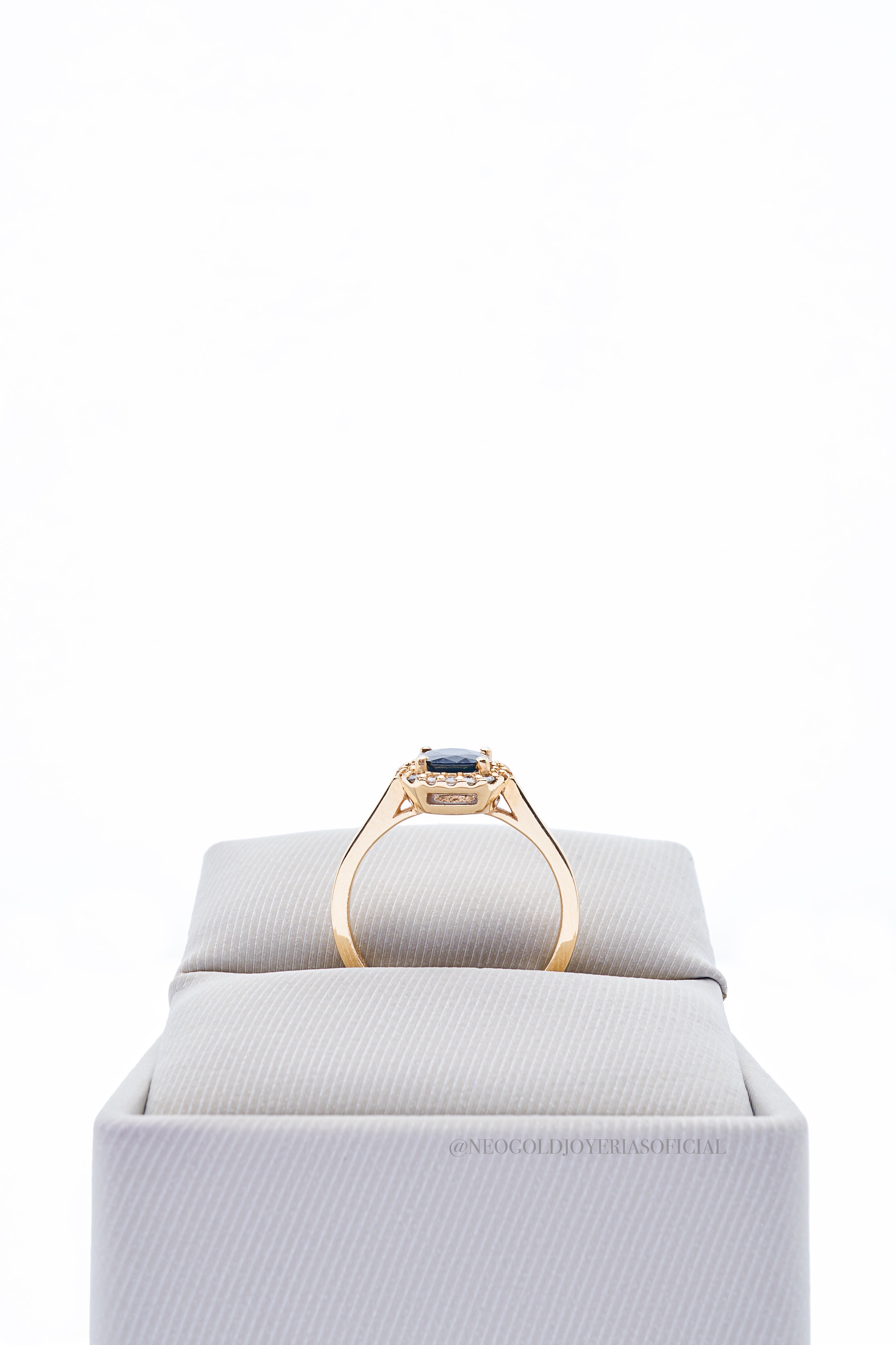 ANILLO OA / ZAFIRO/ DIAMANTES - REF 012478