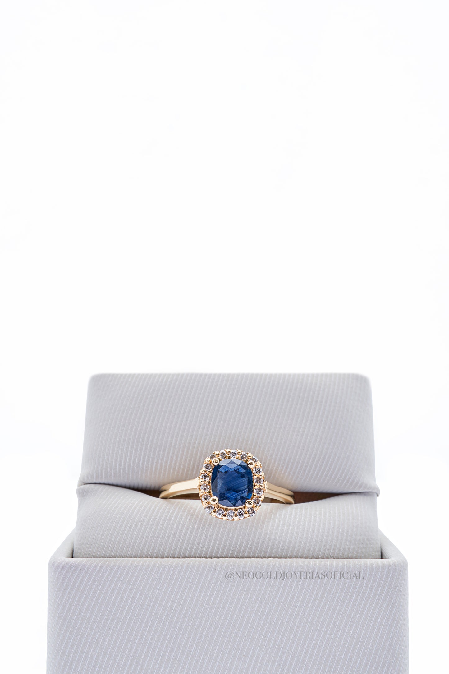 ANILLO OA / ZAFIRO/ DIAMANTES - REF 012478