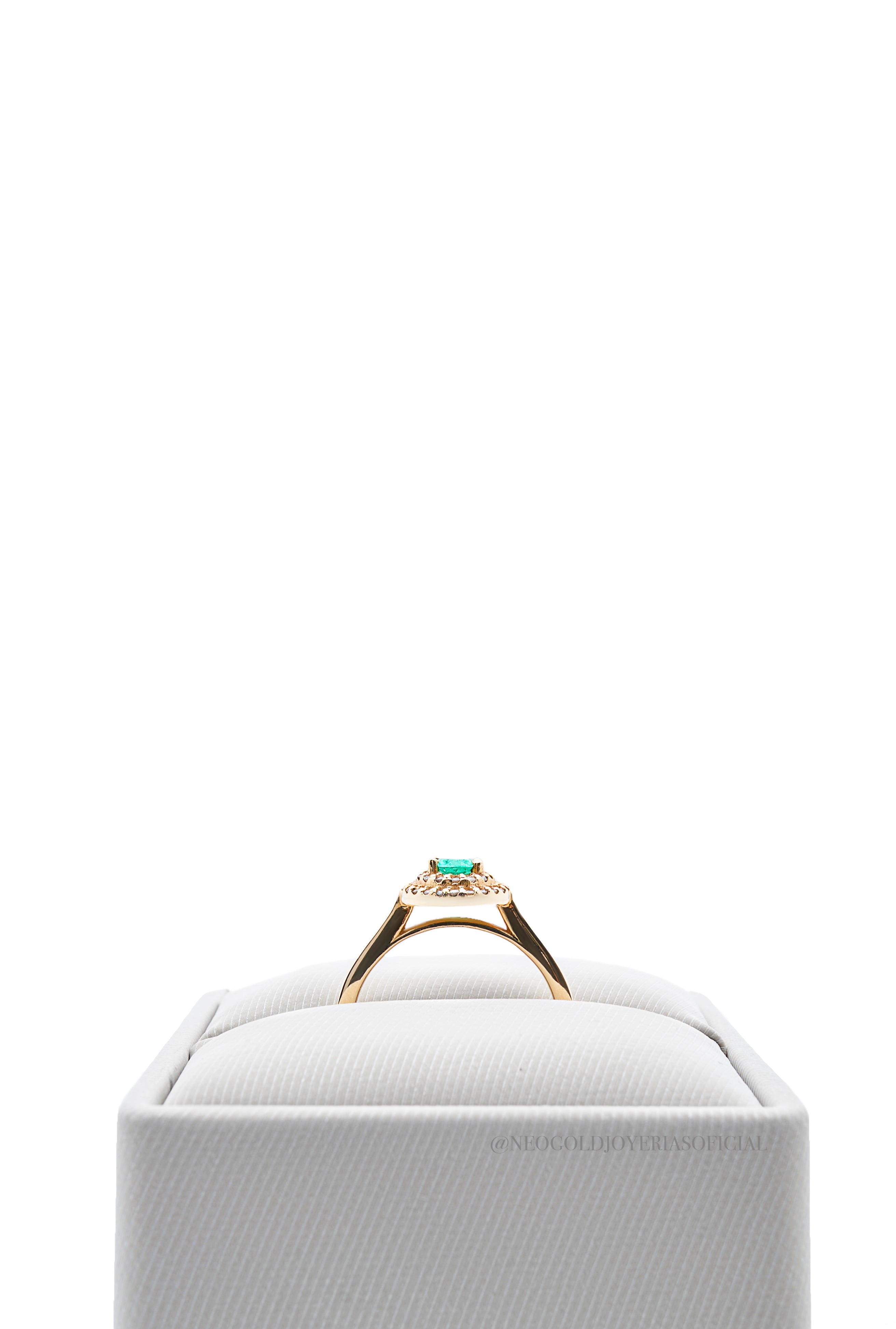 ANILLO OA/ ESMERALDA/ DIAMANTES - REF 012480