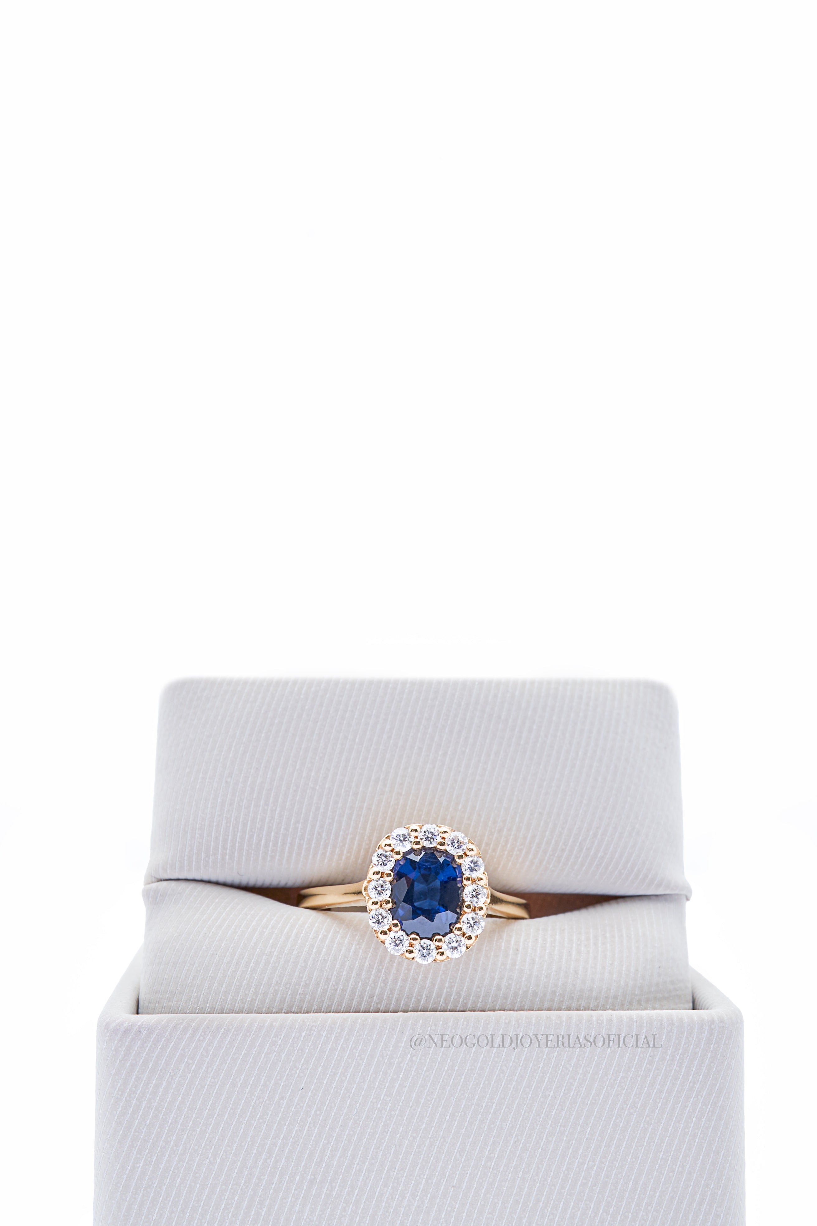 ANILLO OA/ ZAFIRO/ DIAMANTE - REF 012482