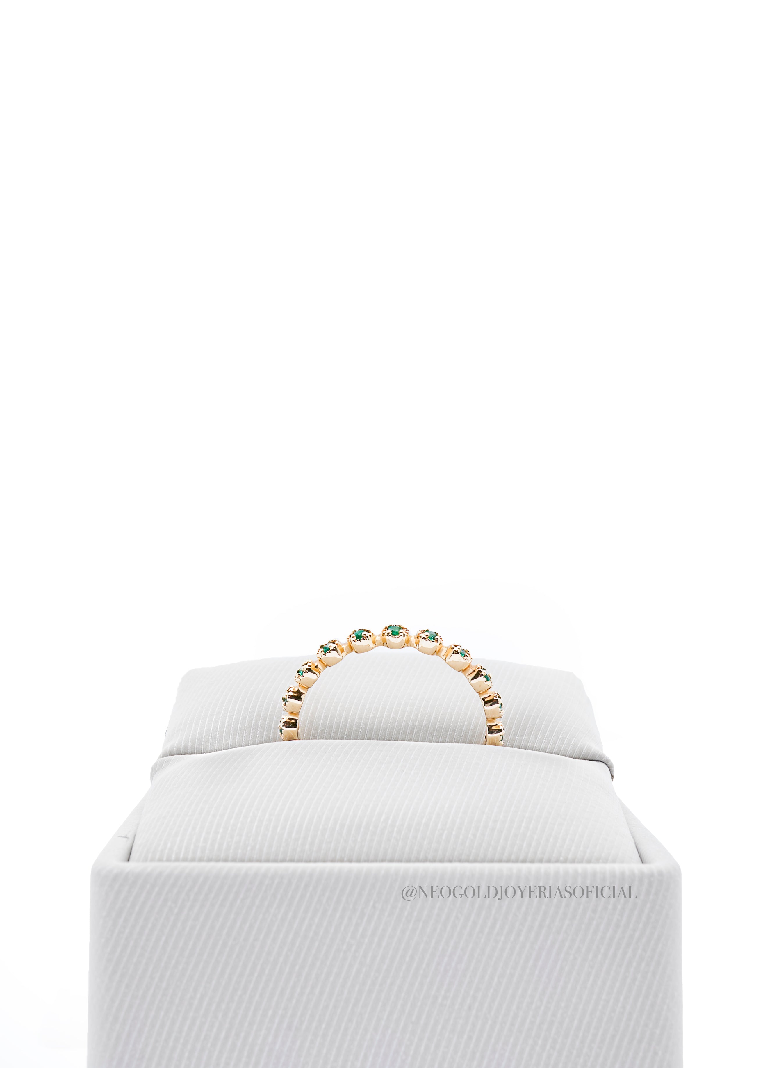 ANILLO BANDA OA/ ESMERALDA - REF 012865