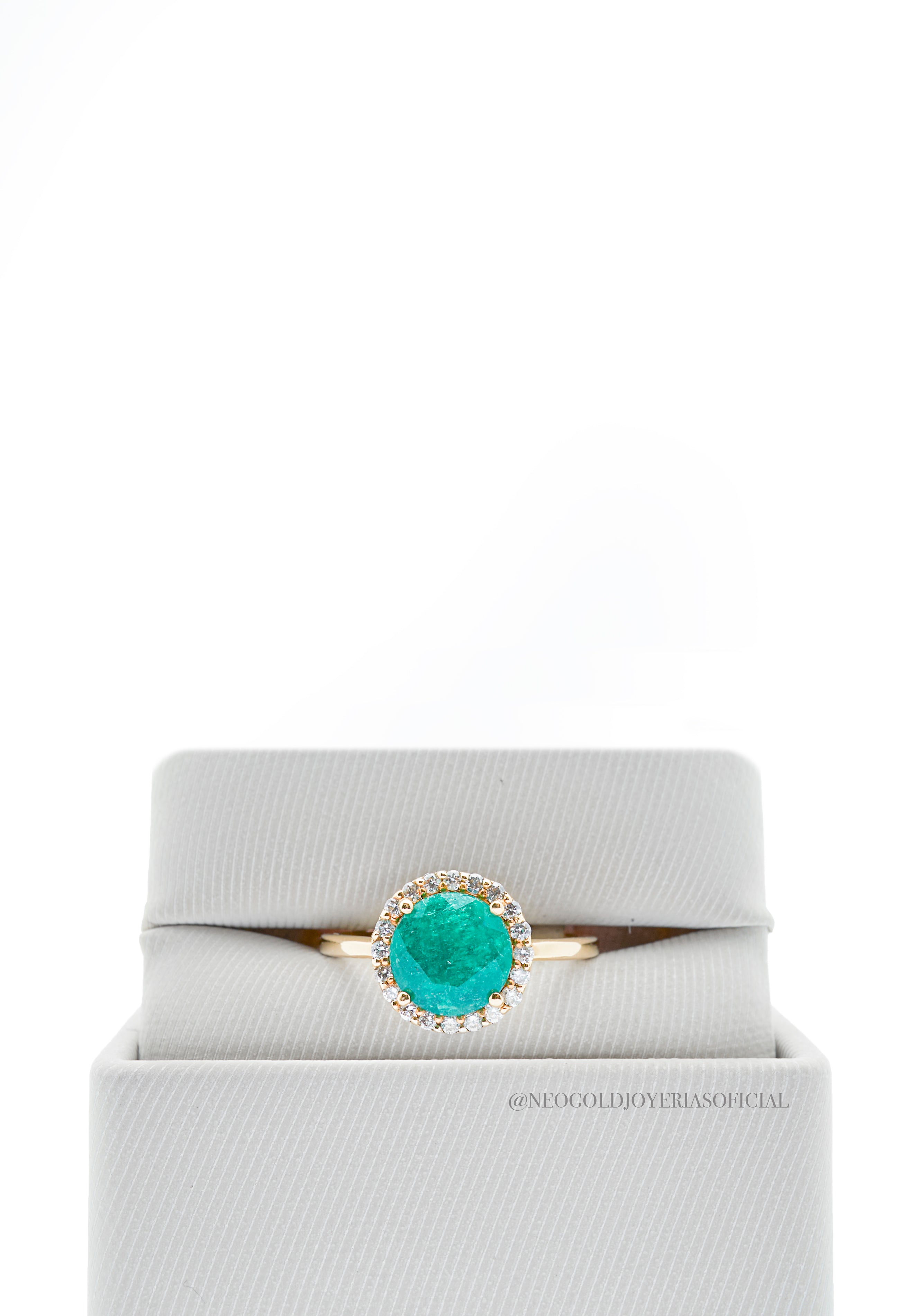 ANILLO OA/ ESMERALDA/ DIAMANTES - REF 012922