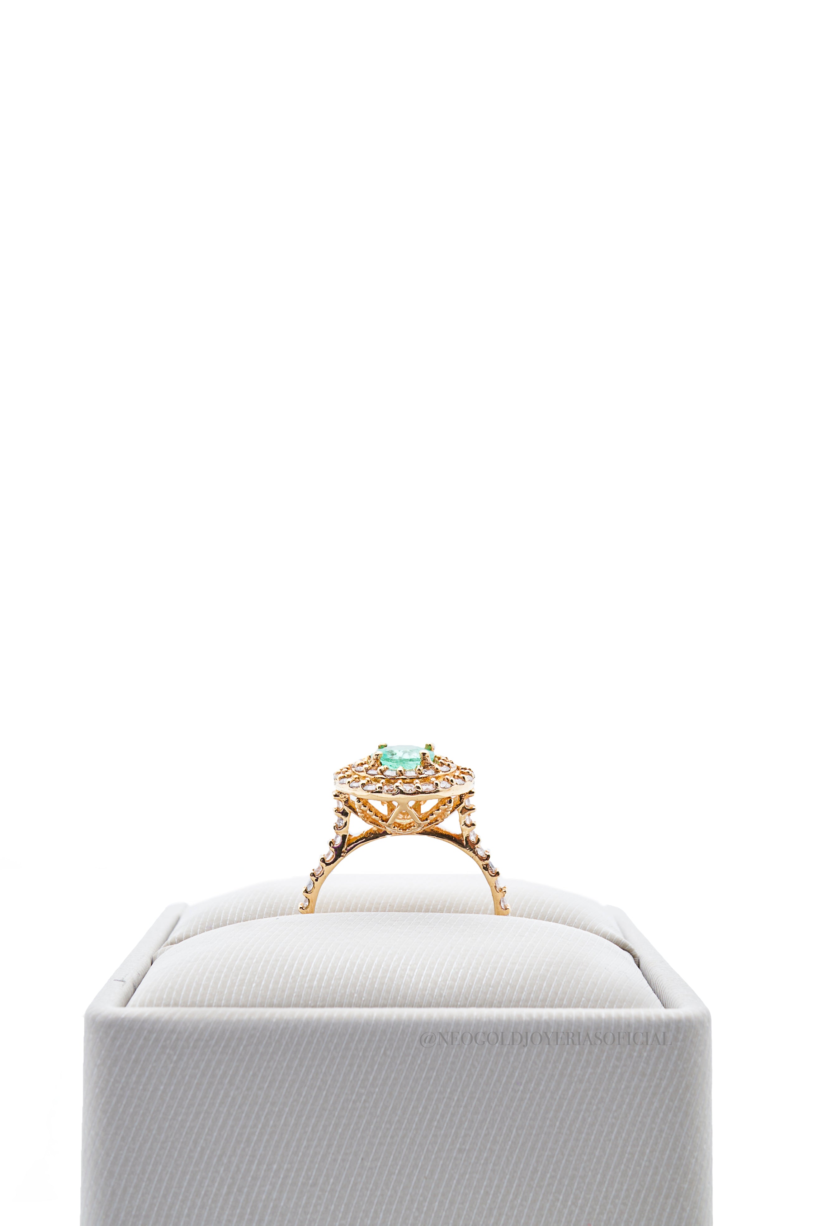 ANILLO OA/ ESMERALDA/DIAMANTES - REF 013371
