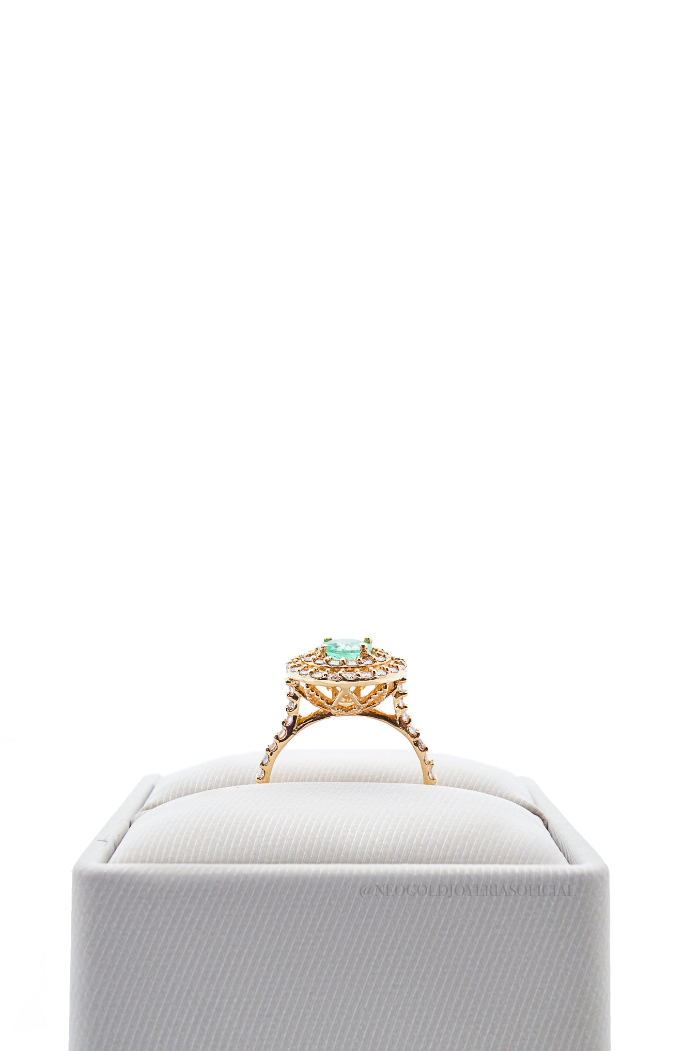 ANILLO OA/ ESMERALDA/DIAMANTES - REF 013371