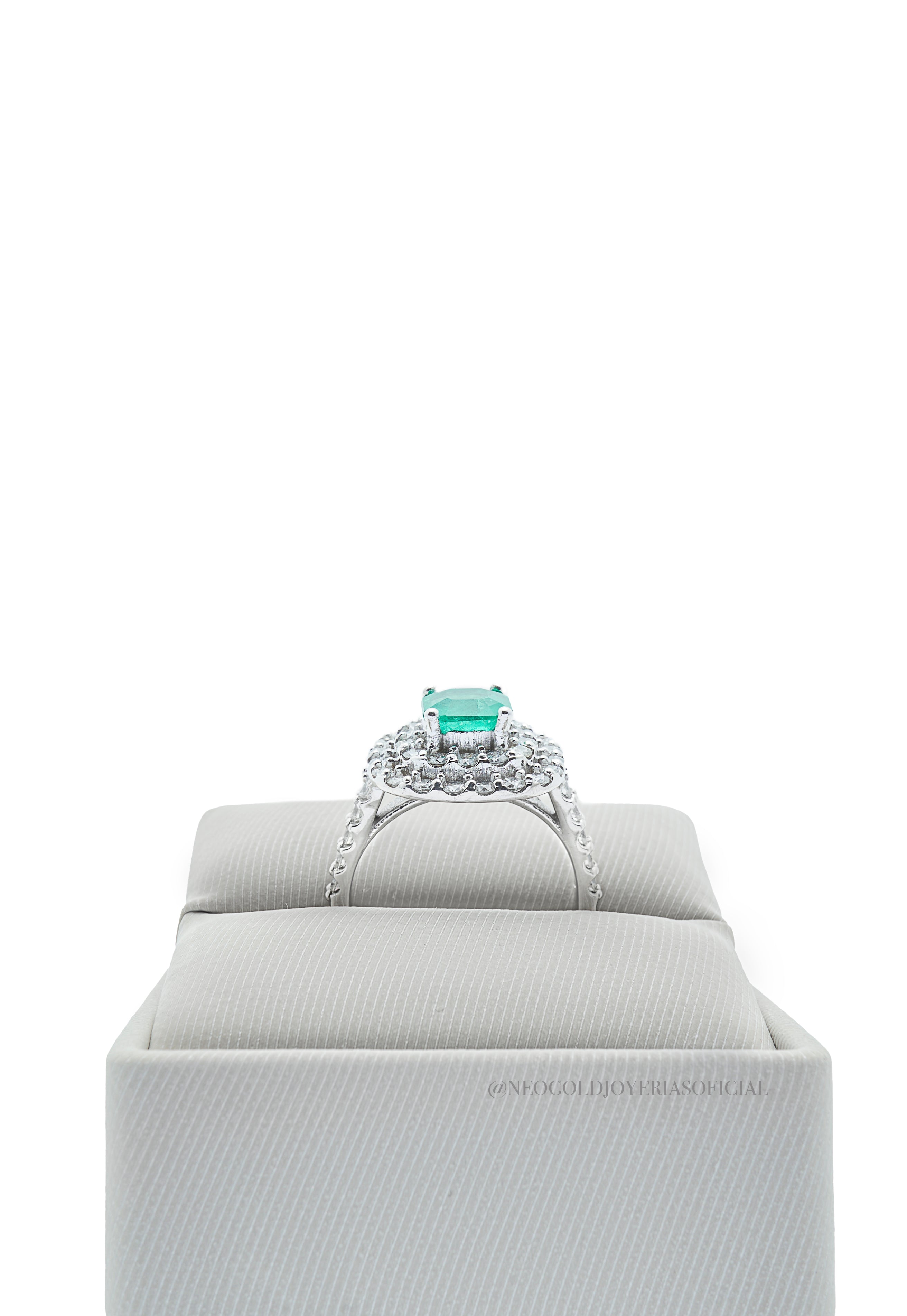 ANILLO OB / ESMERALDA / DIAMANTES - REF 013687