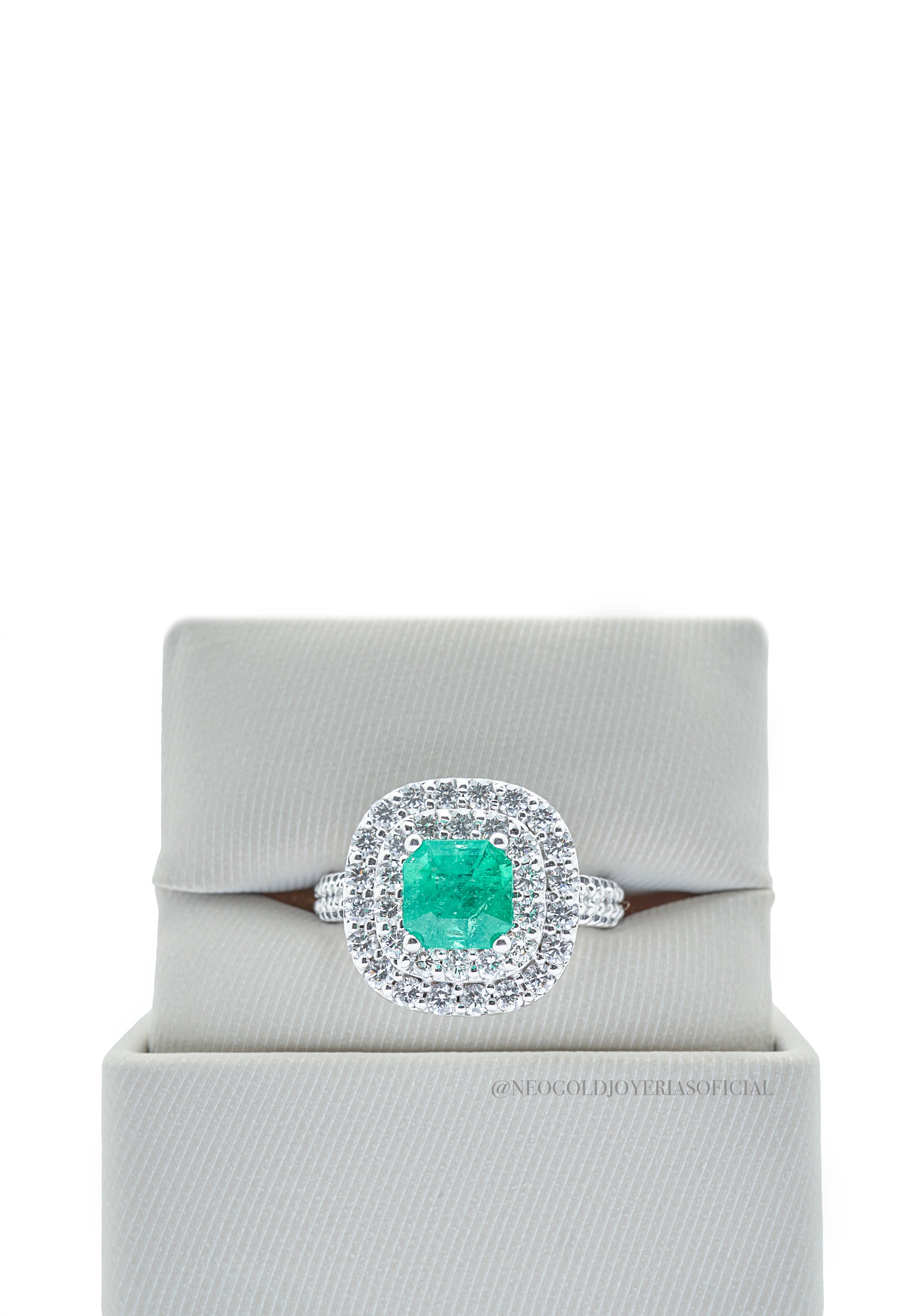 ANILLO OB / ESMERALDA / DIAMANTES - REF 013687