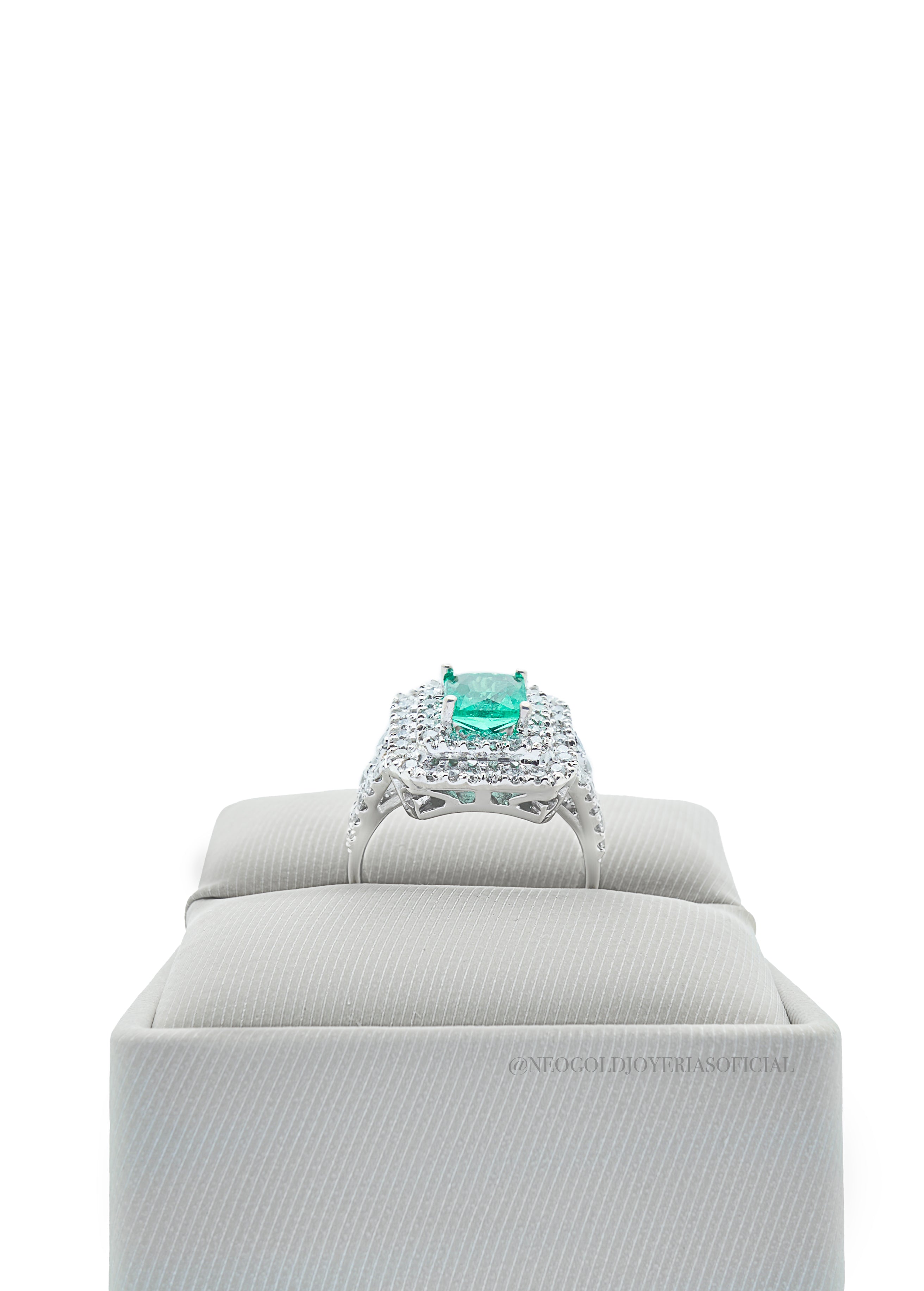 ANILLO OB / ESMERALDA / DIAMANTES - REF 013692