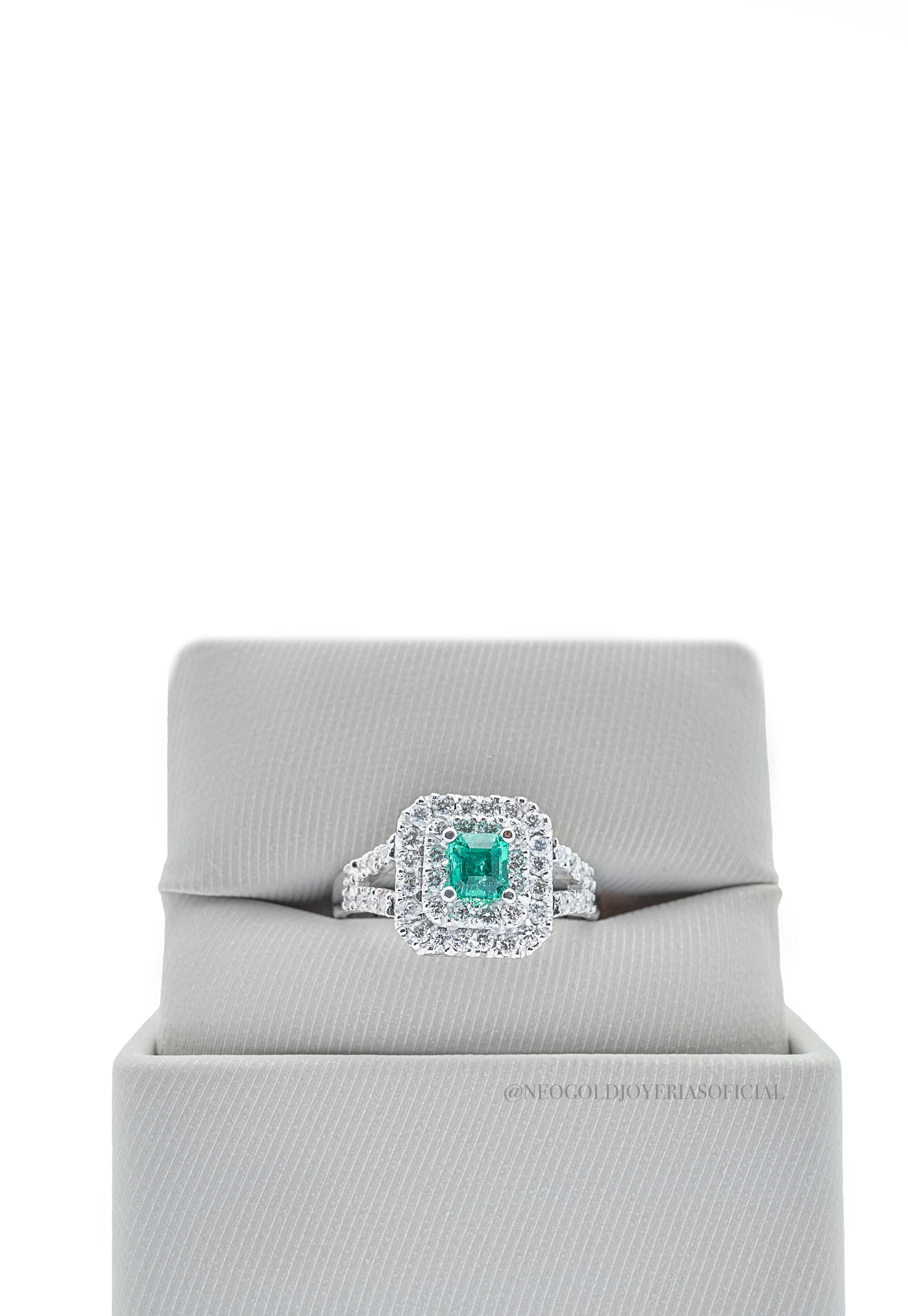 ANILLO OB / ESMERALDA / DIAMANTES - REF 013694