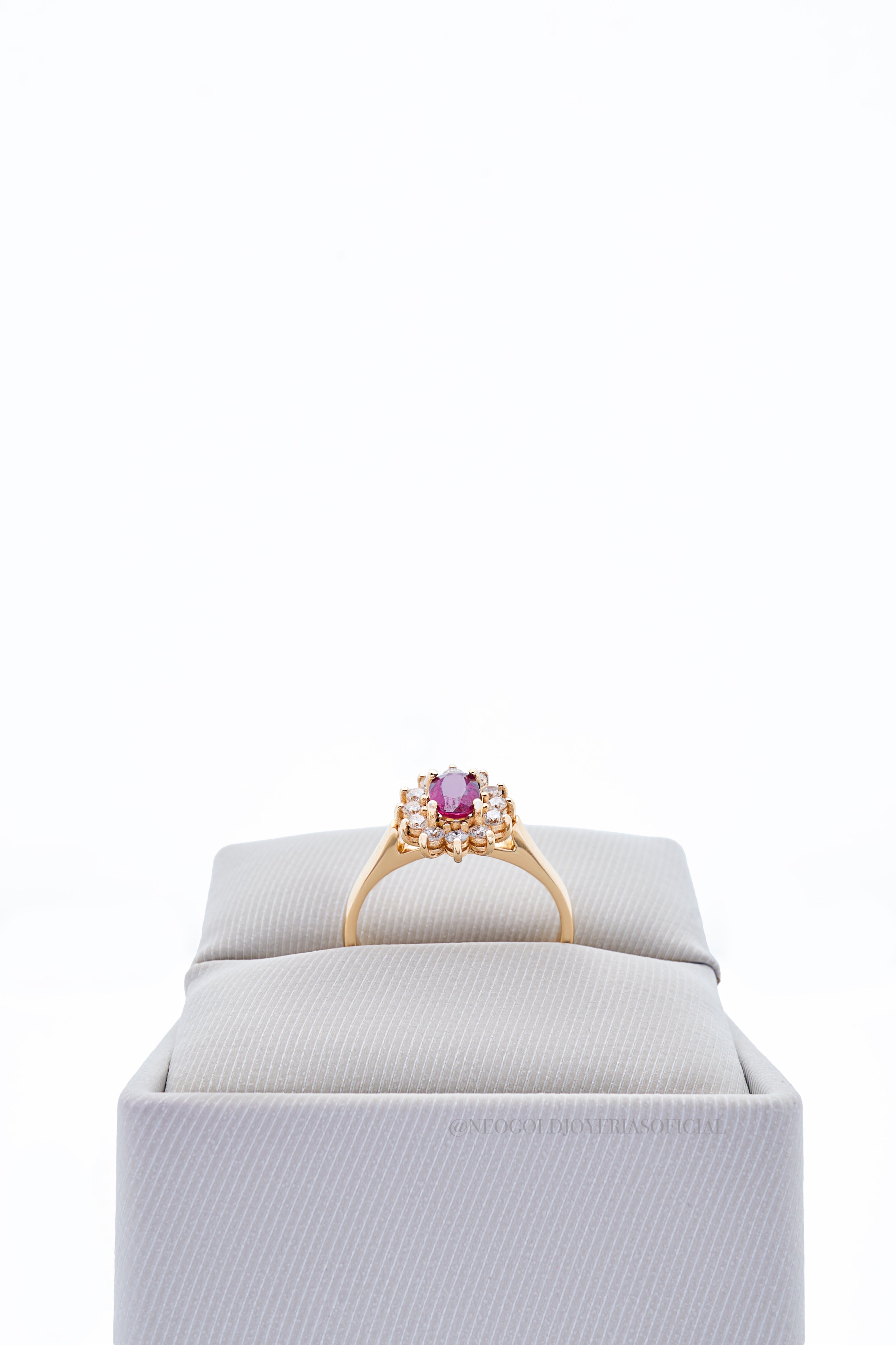 ANILLO OA/ RUBI/ DIAMANTES - REF 014843