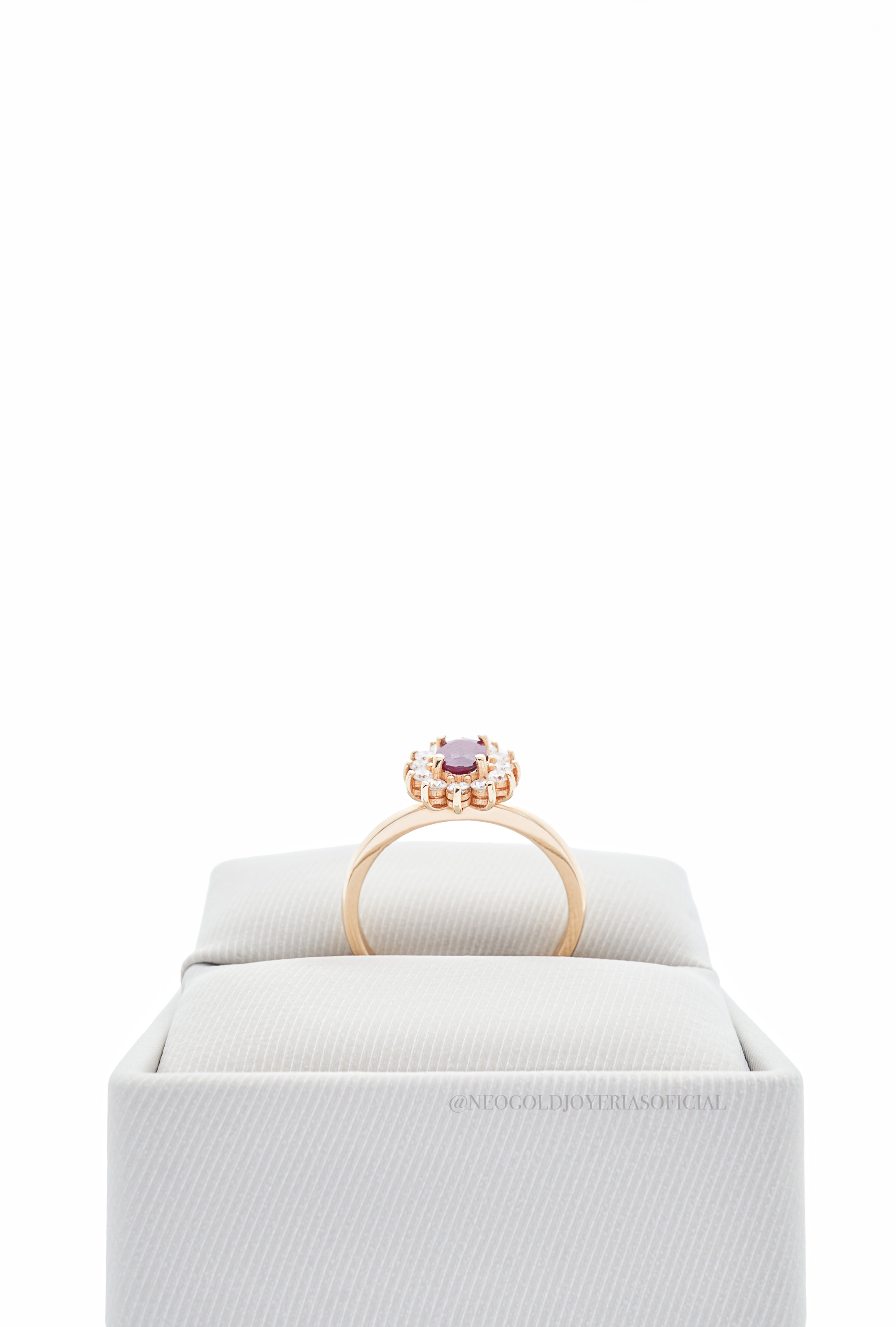 ANILLO OA / RUBI/ / DIAMANTES - REF 014844