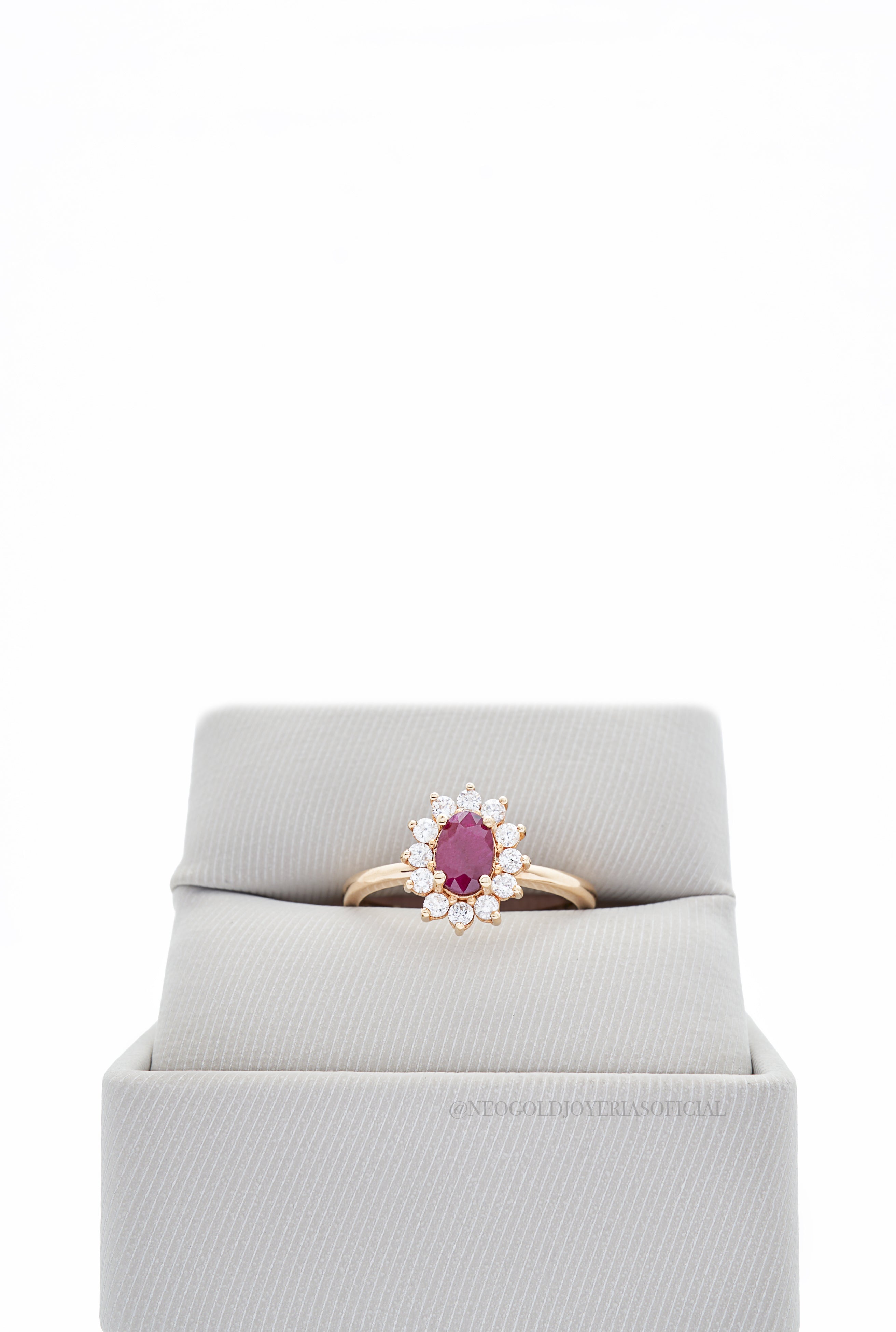 ANILLO OA / RUBI/ / DIAMANTES - REF 014844