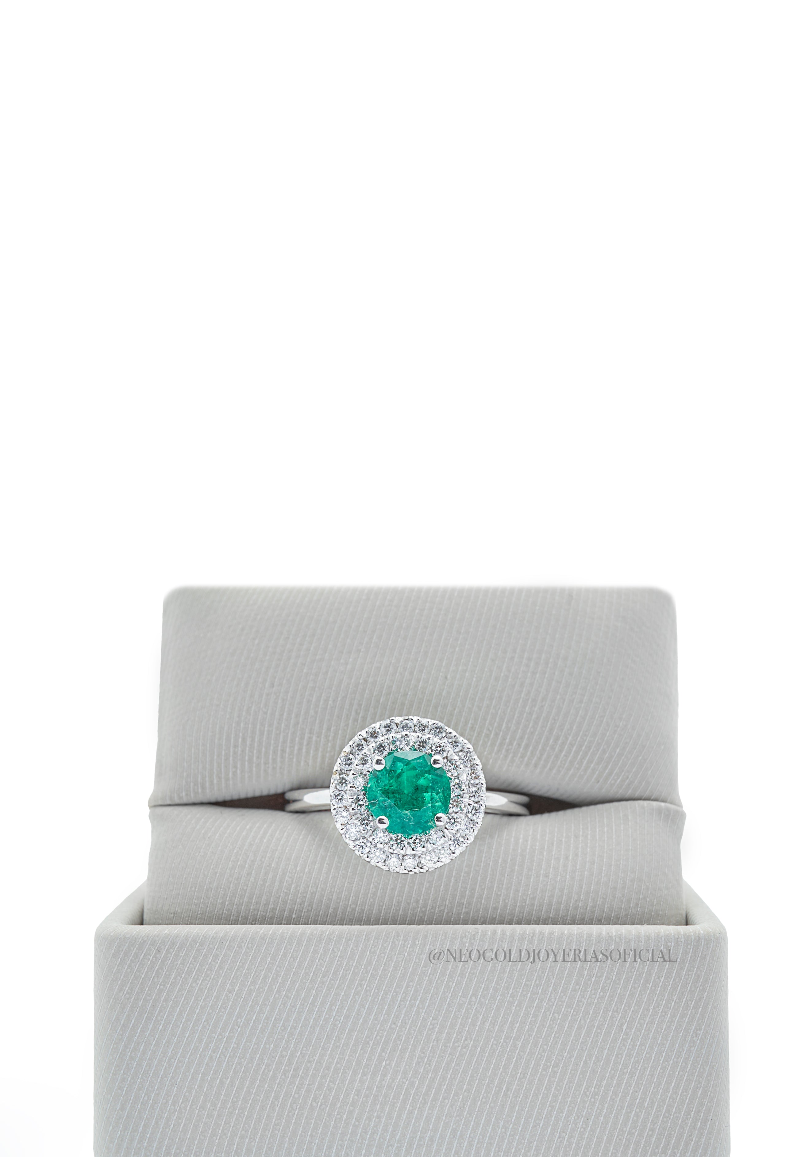 ANILLO OB / ESMERALDA / DIAMANTES - REF 015282