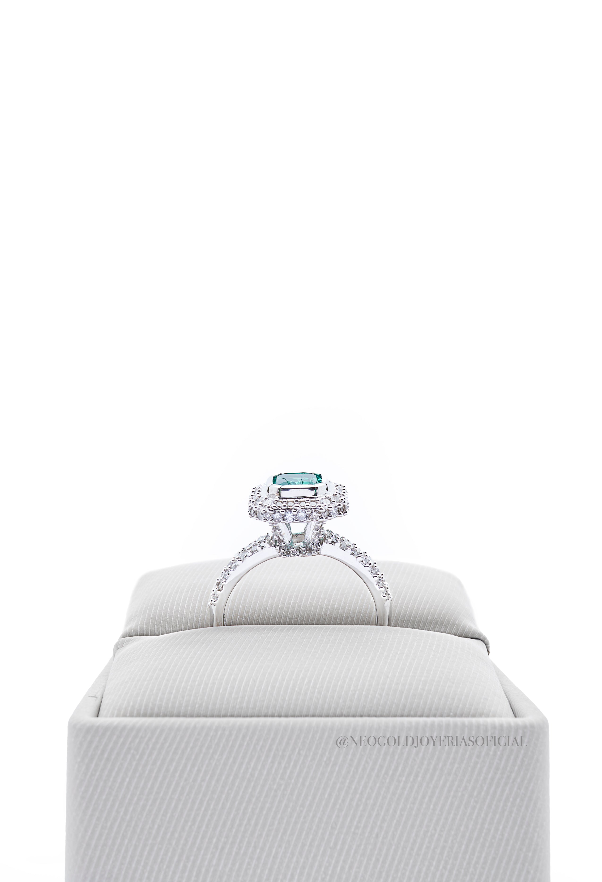 ANILLO OB / ESMERALDA / DIAMANTES - REF 015391