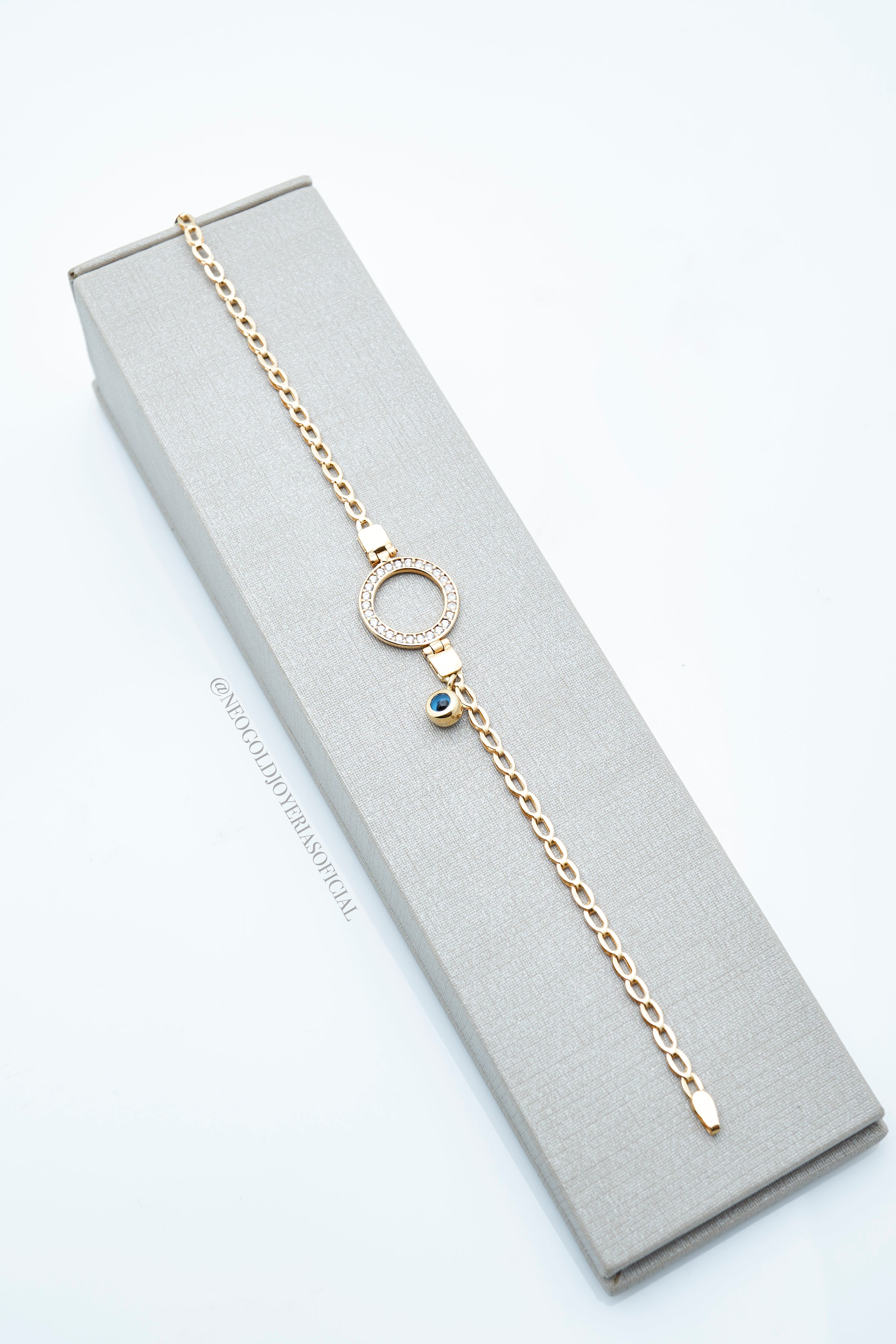 PULSERA OA 18K, OJO TURCO REF 013640