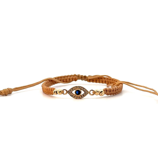 PULSERA TEJIDA OJO TURCO - Neogold