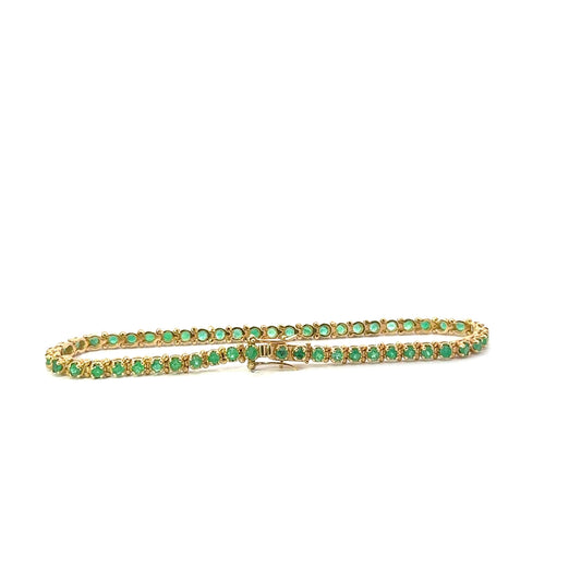 PULSERA TENIS CON ESMERALDA - Neogold