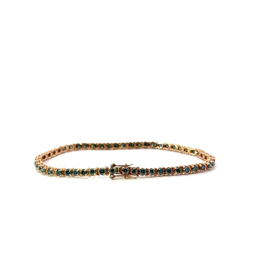 PULSERA TENIS DIAMANTE AZUL - Neogold