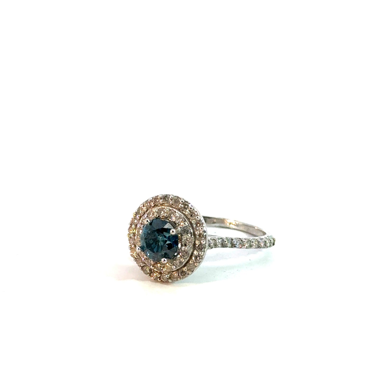 ANILLO DIAMANTE AZUL