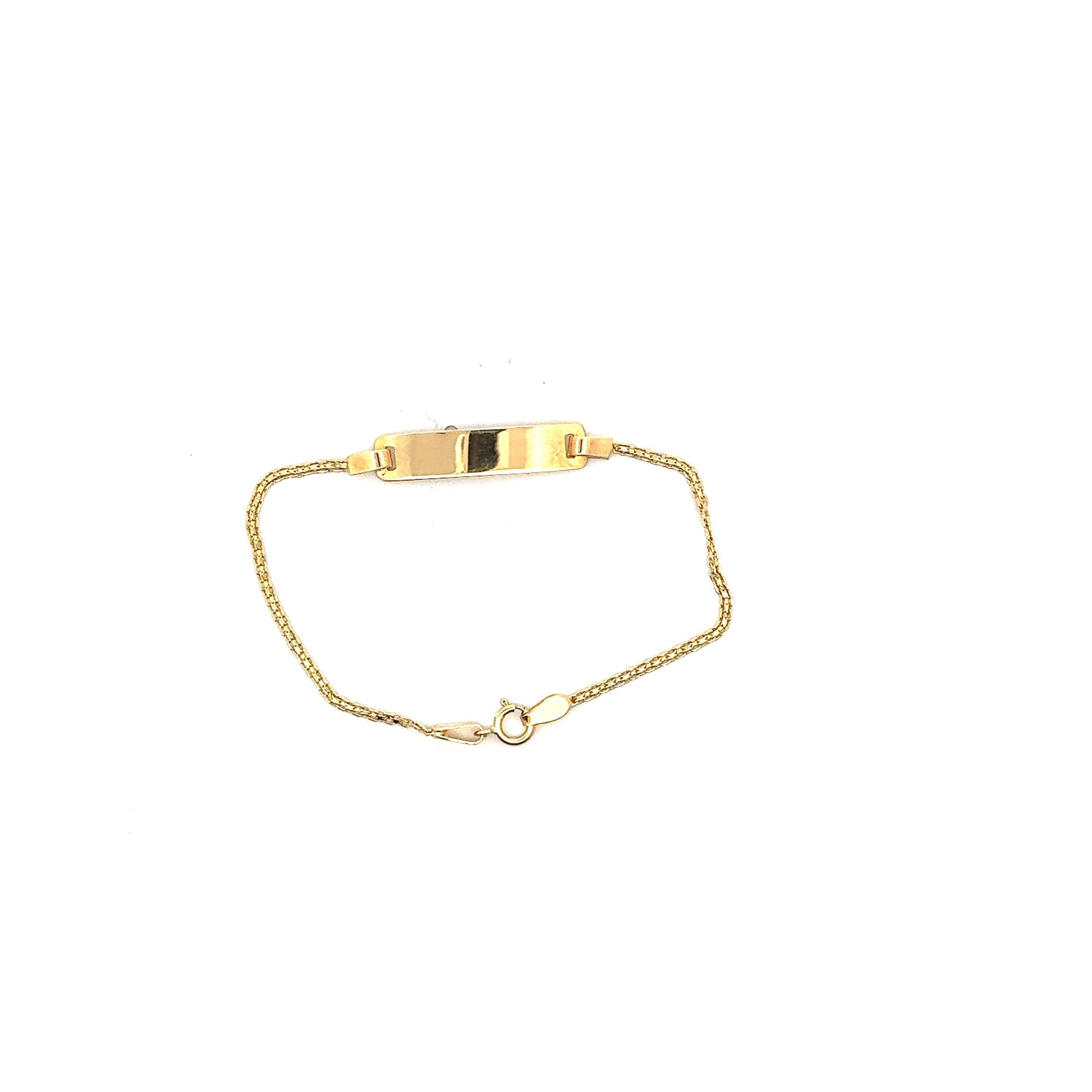 PULSERA OA BEBE ITALIANA + PLACA VISMAR - Neogold