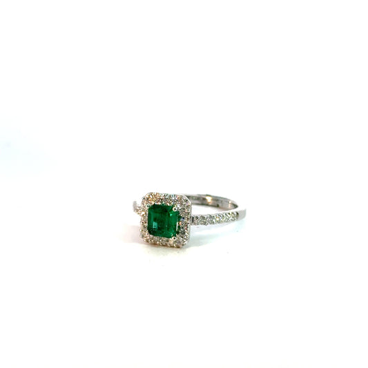 ANILLO ESMERALDA D: 0.30 CT