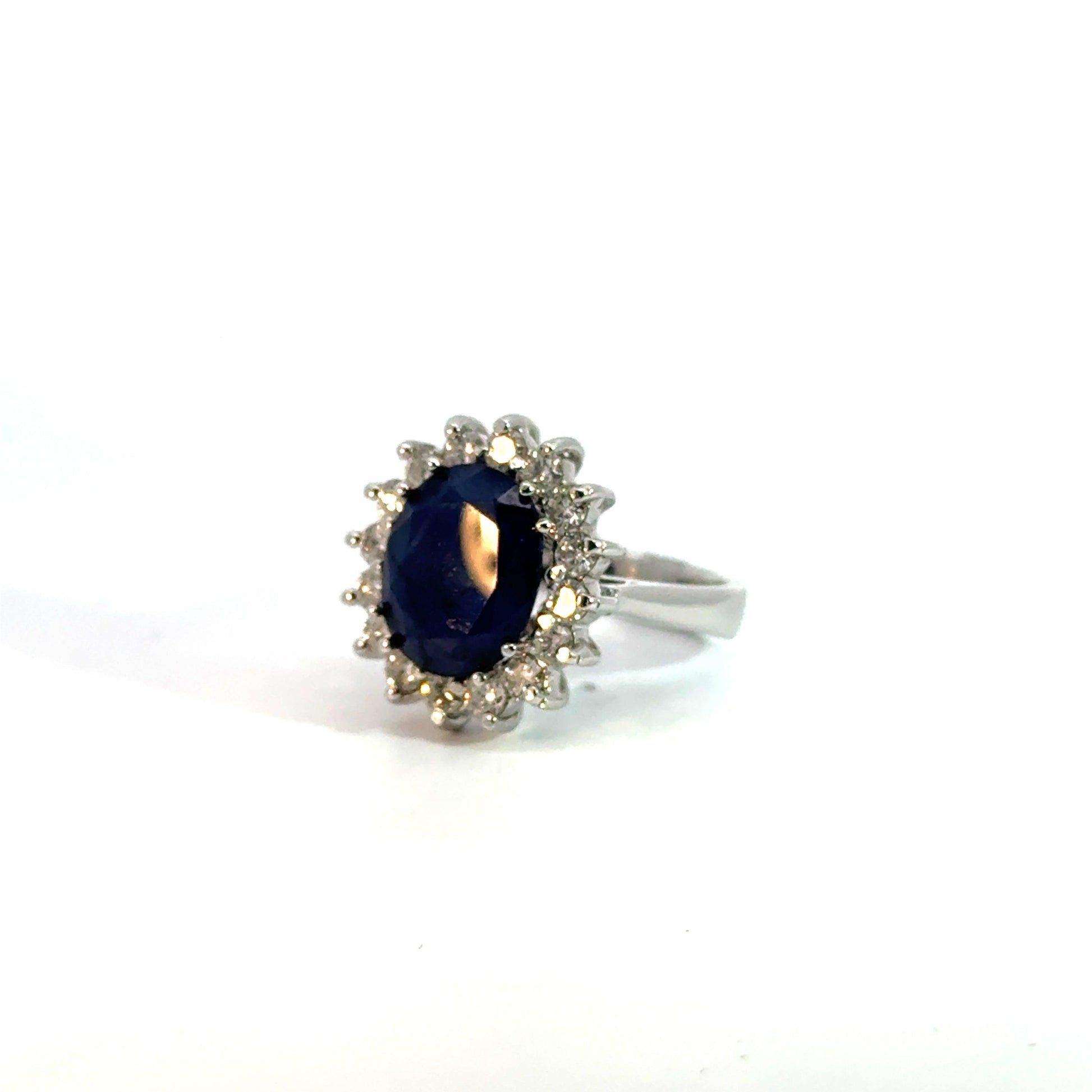 ANILLO ZAFIRO CON DIAMANTES - Neogold