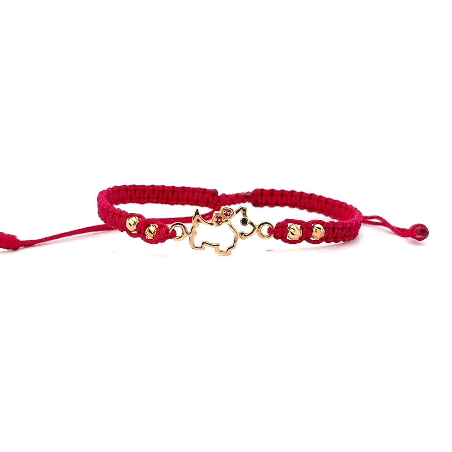 PULSERA TEJIDA PERRO SILUETA - Neogold