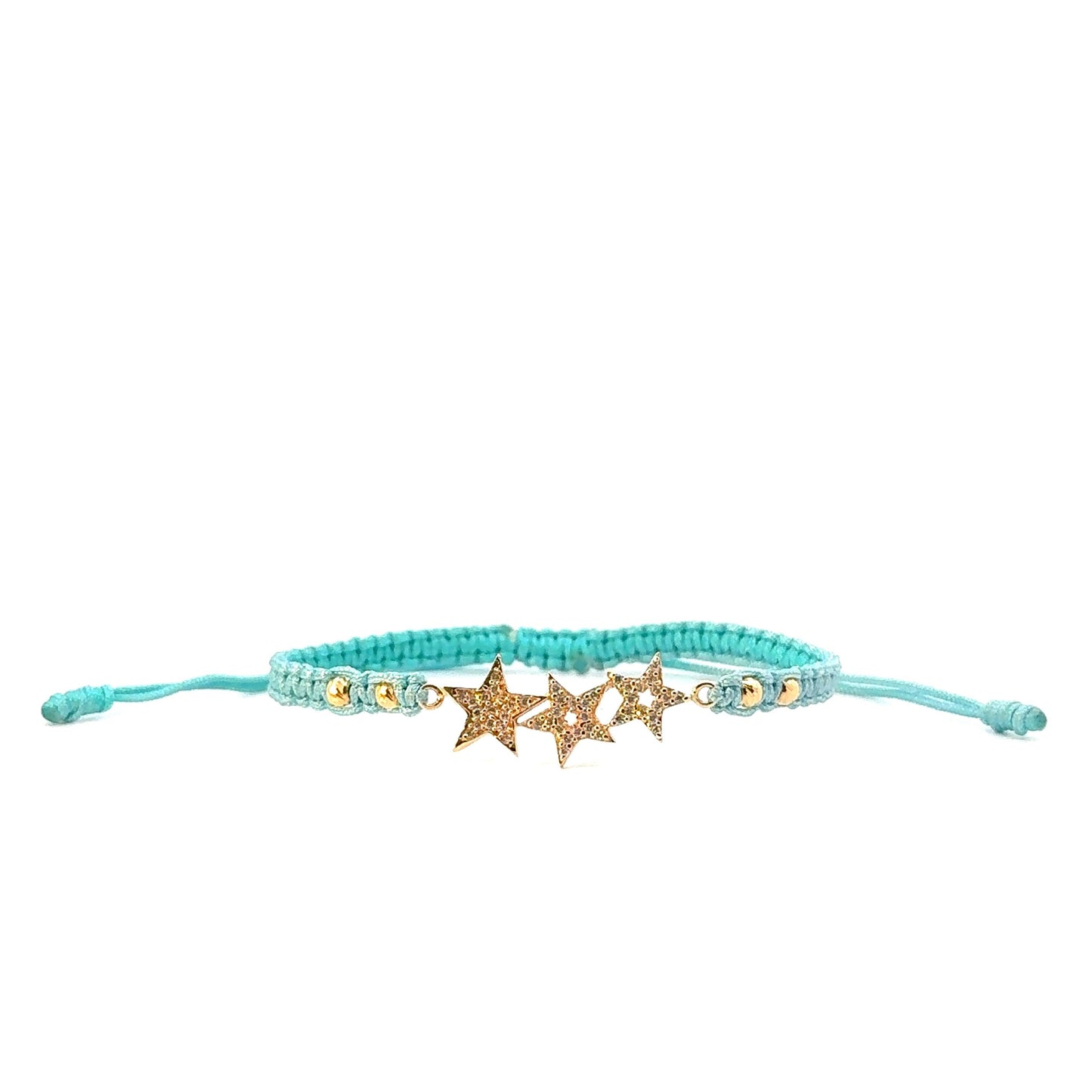 PULSERA TEJIDA ESTRELLAS - Neogold