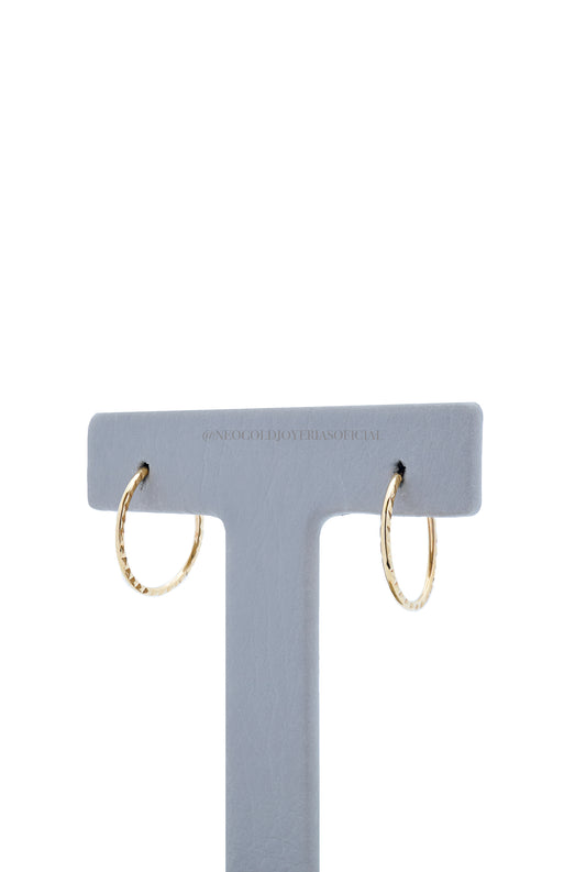 CANDONGA FACETIADA OA 18K, MEDIANA REF 012246