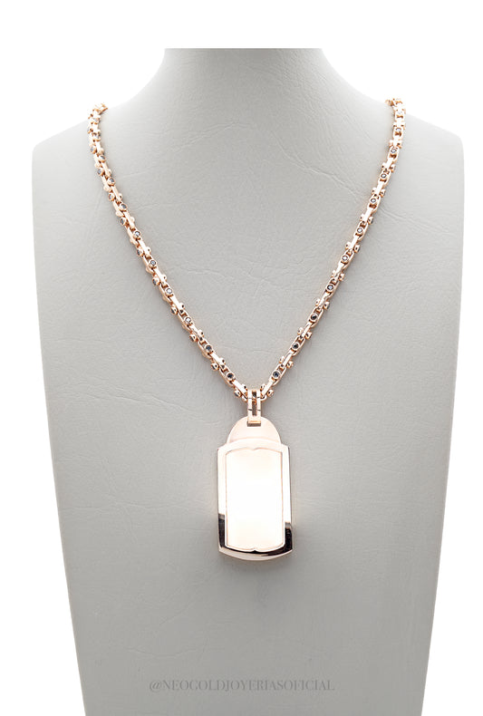 CADENA NEOGOLD 70CM, OR 18K/ DIAMANTES NEGROS REF 013470